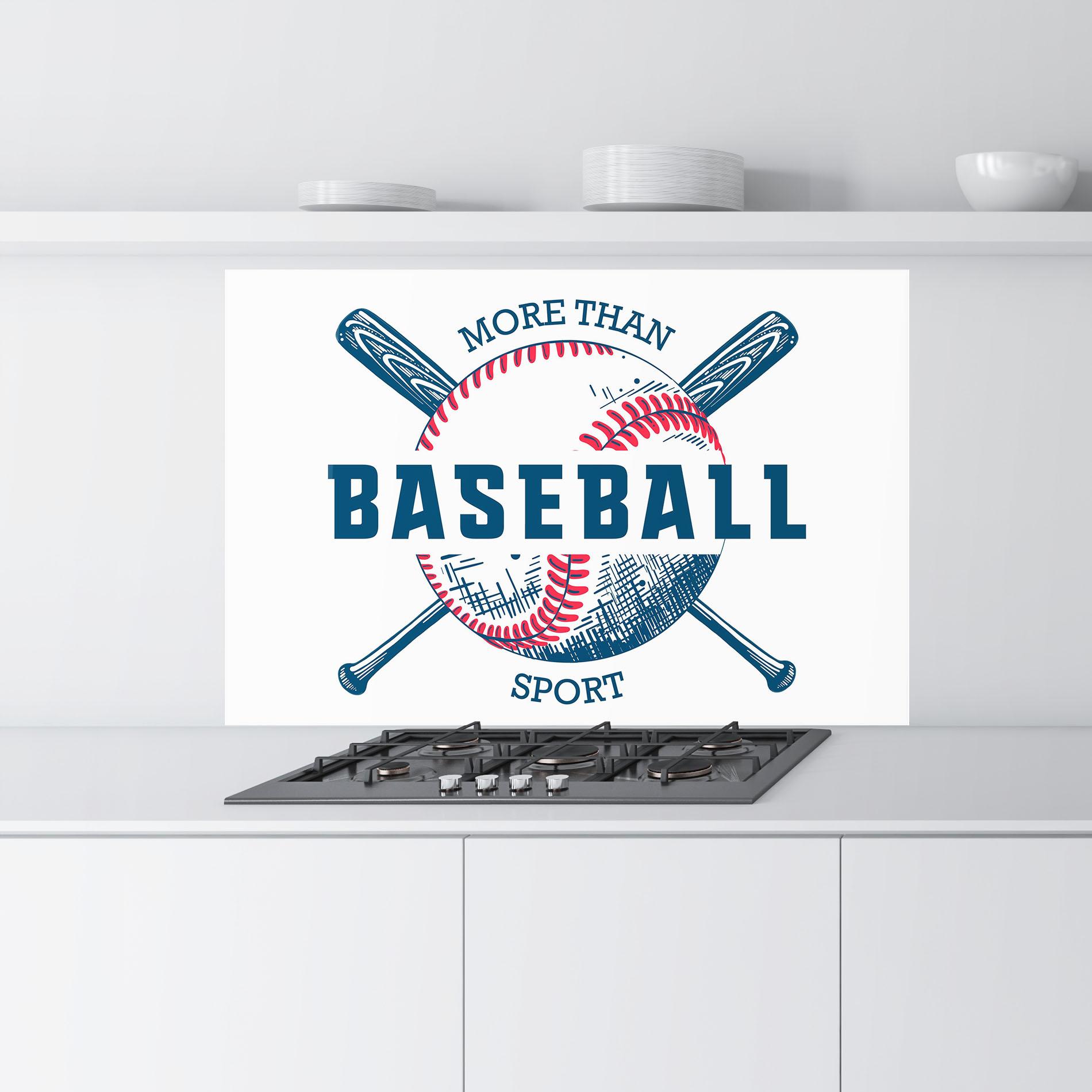 Küchenrückwand Glas Baseball Sport mockup 9