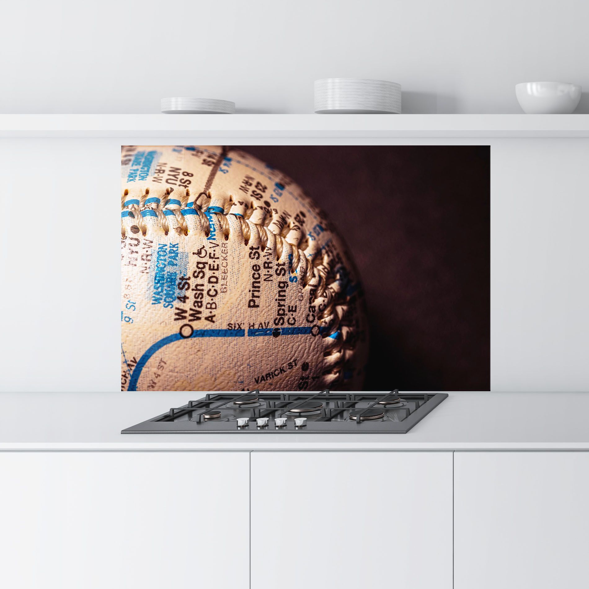 Blue Text Baseball Ball mockup 9