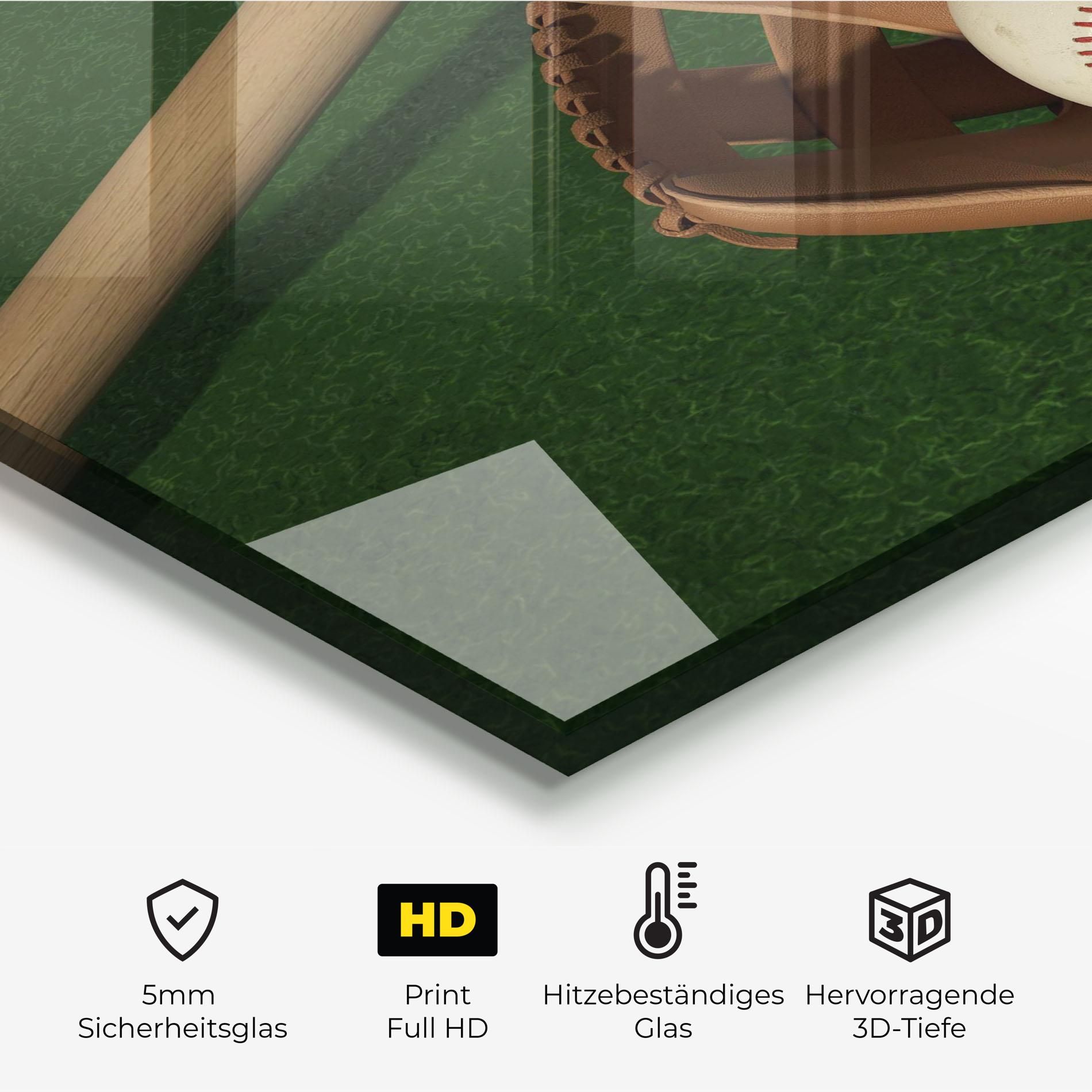 Baseball Glove On Green mockup 2