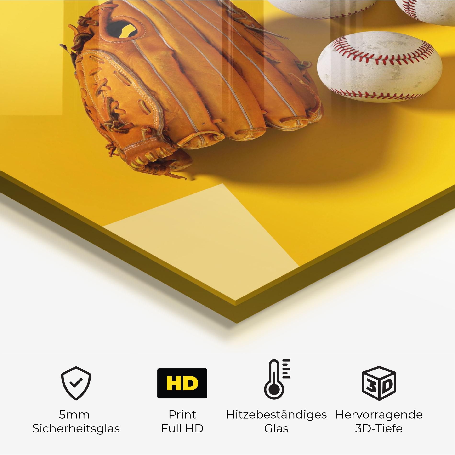Baseball Set On Yellow mockup 2