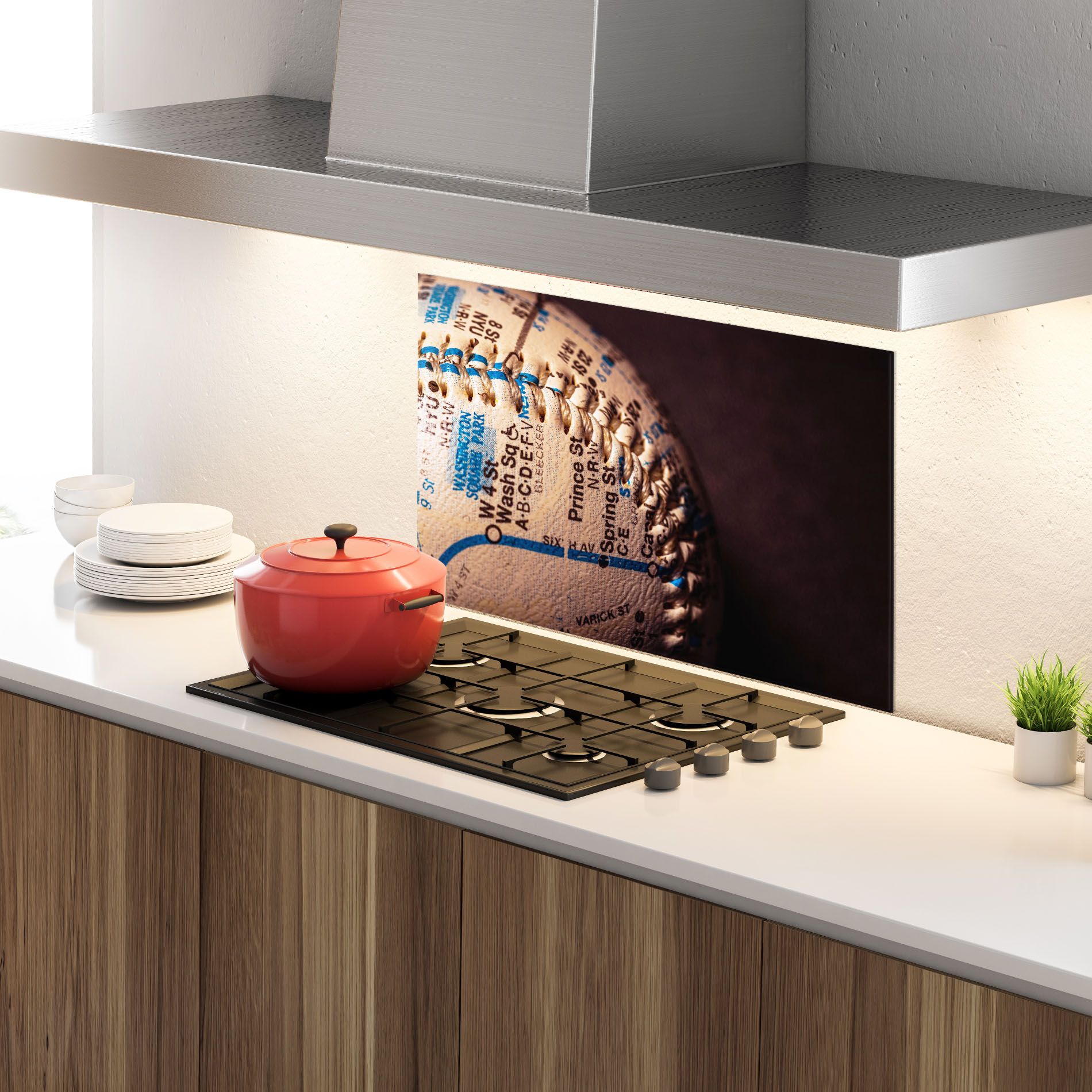 Blue Text Baseball Ball mockup 4