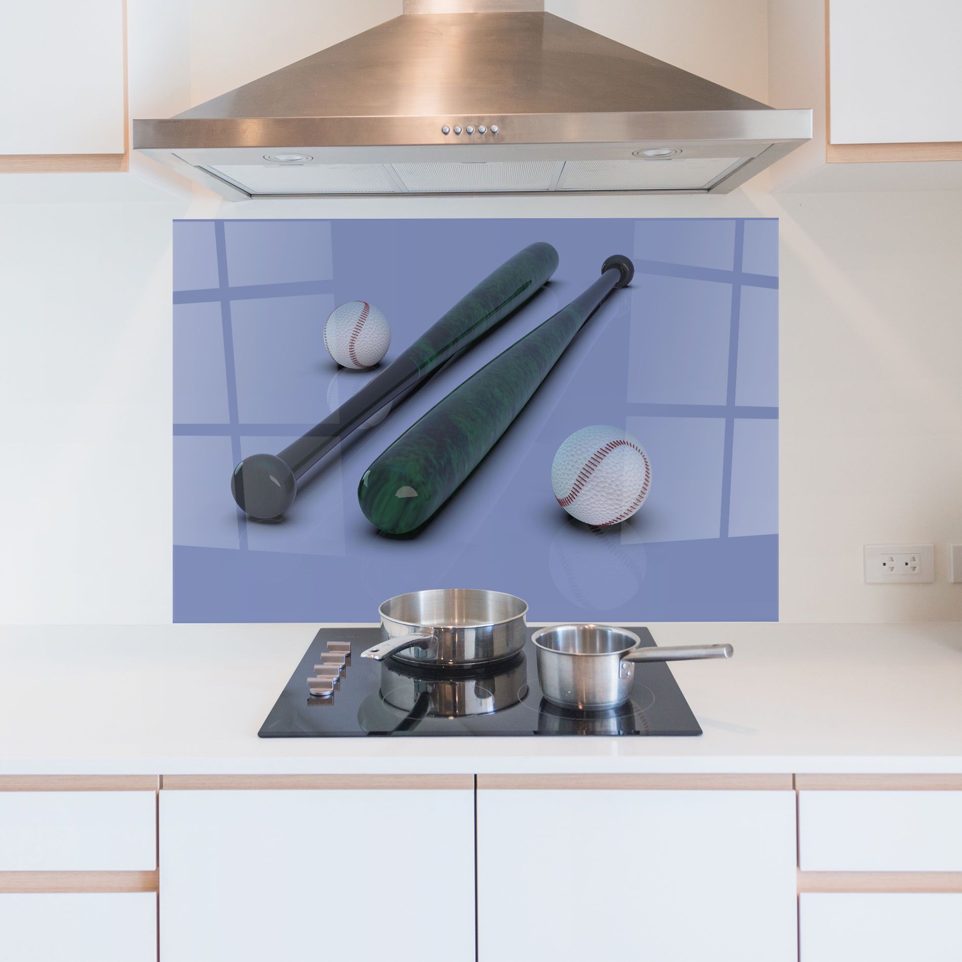 Baseball Ball On Purple mockup 5