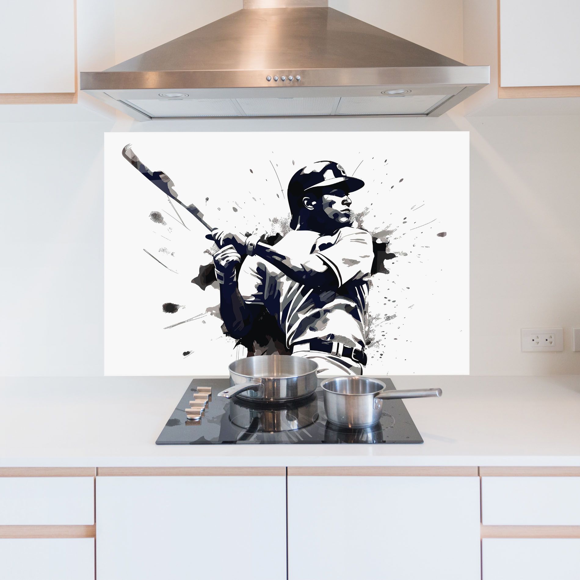 Baseball Grey Art mockup 5