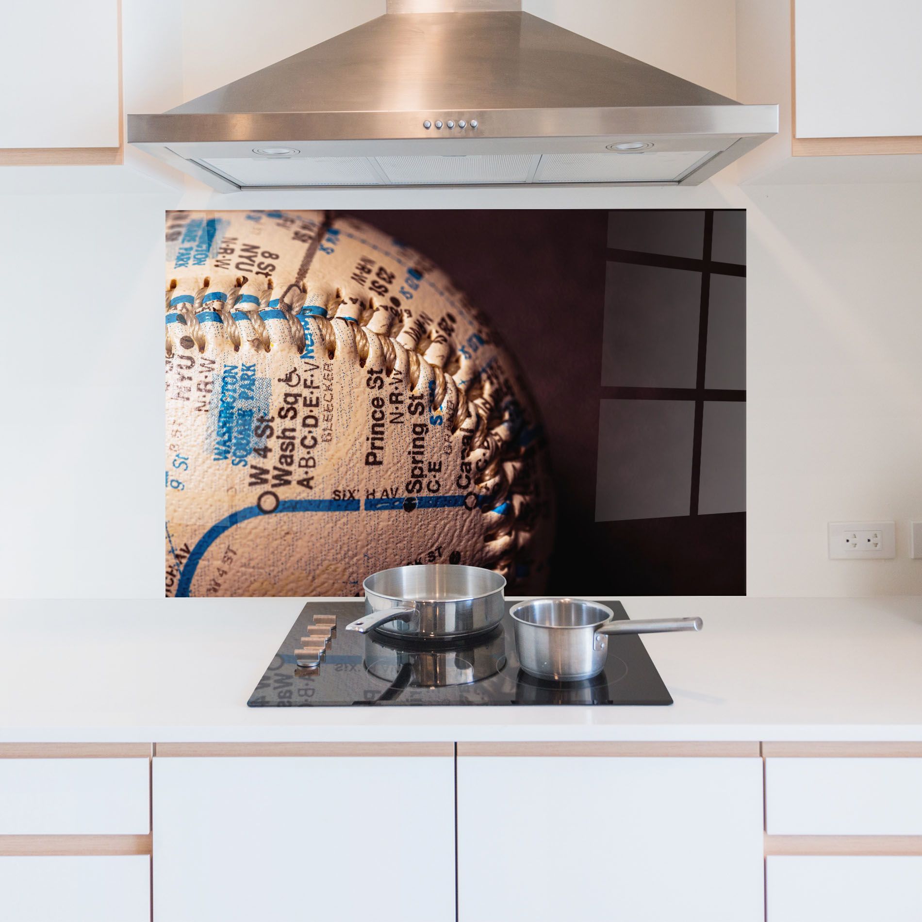 Blue Text Baseball Ball mockup 5