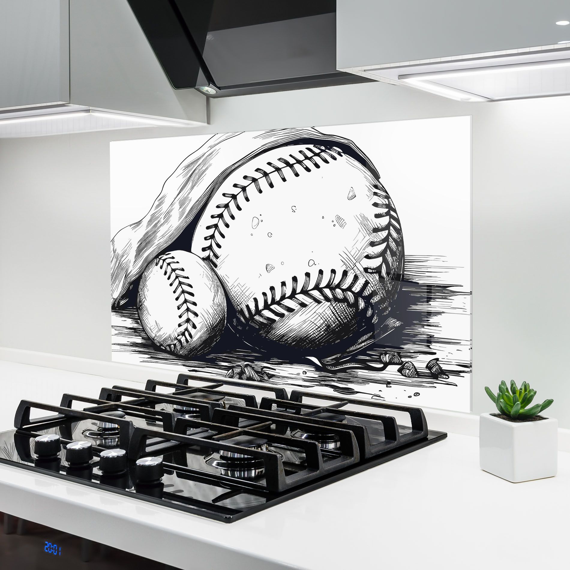 Baseball Grey Line mockup 6