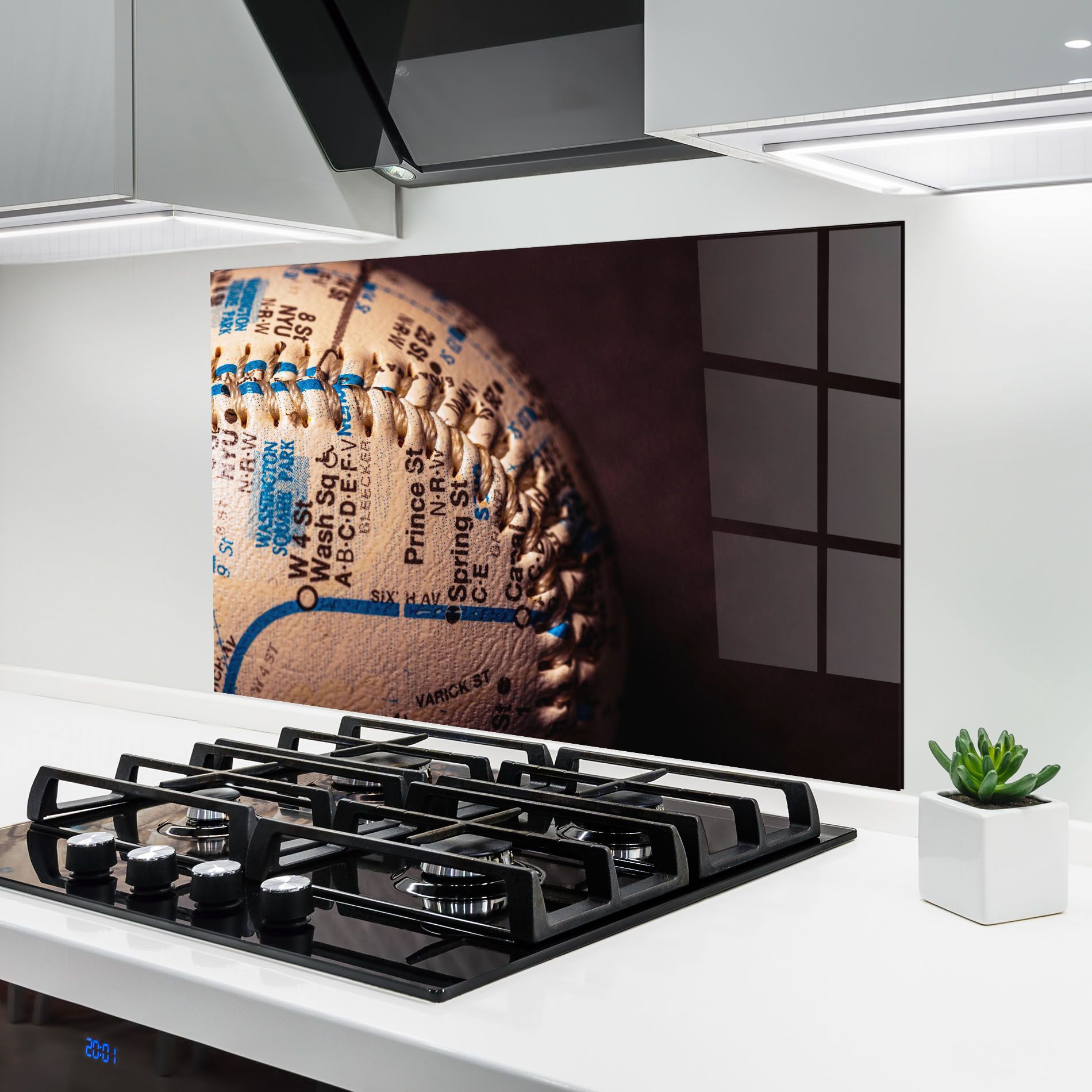 Blue Text Baseball Ball mockup 6