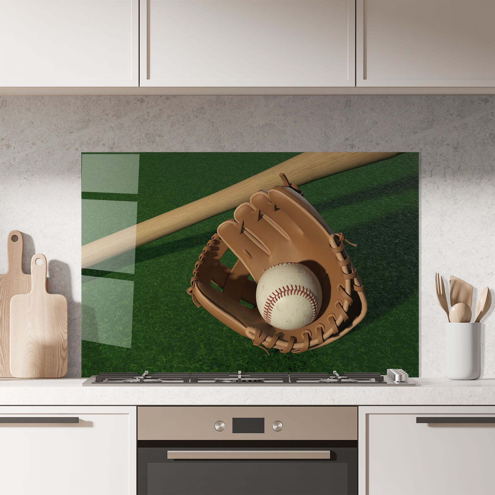 Baseball Glove On Green mockup 7