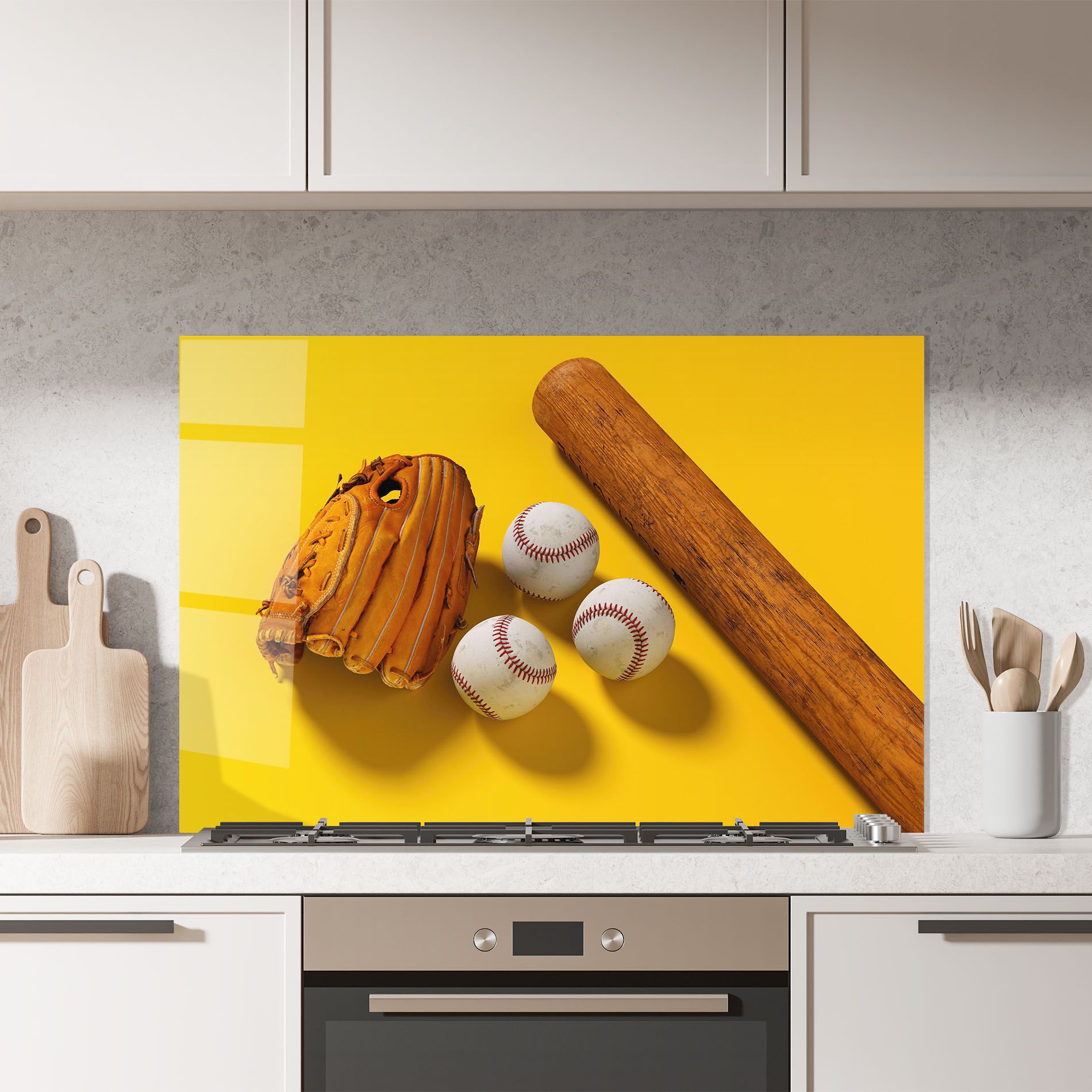 Baseball Set On Yellow mockup 7