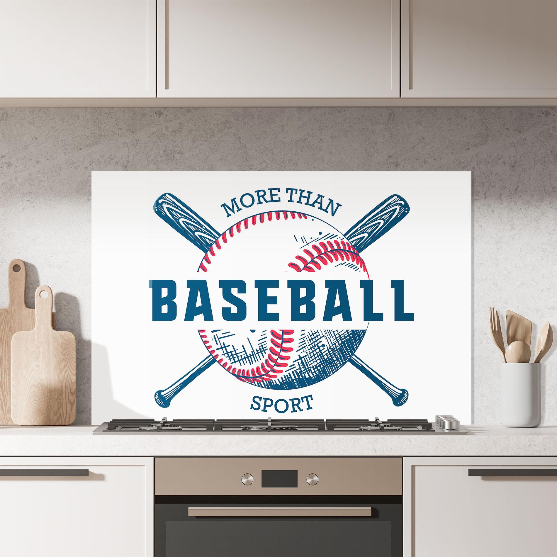 Küchenrückwand Glas Baseball Sport mockup 7
