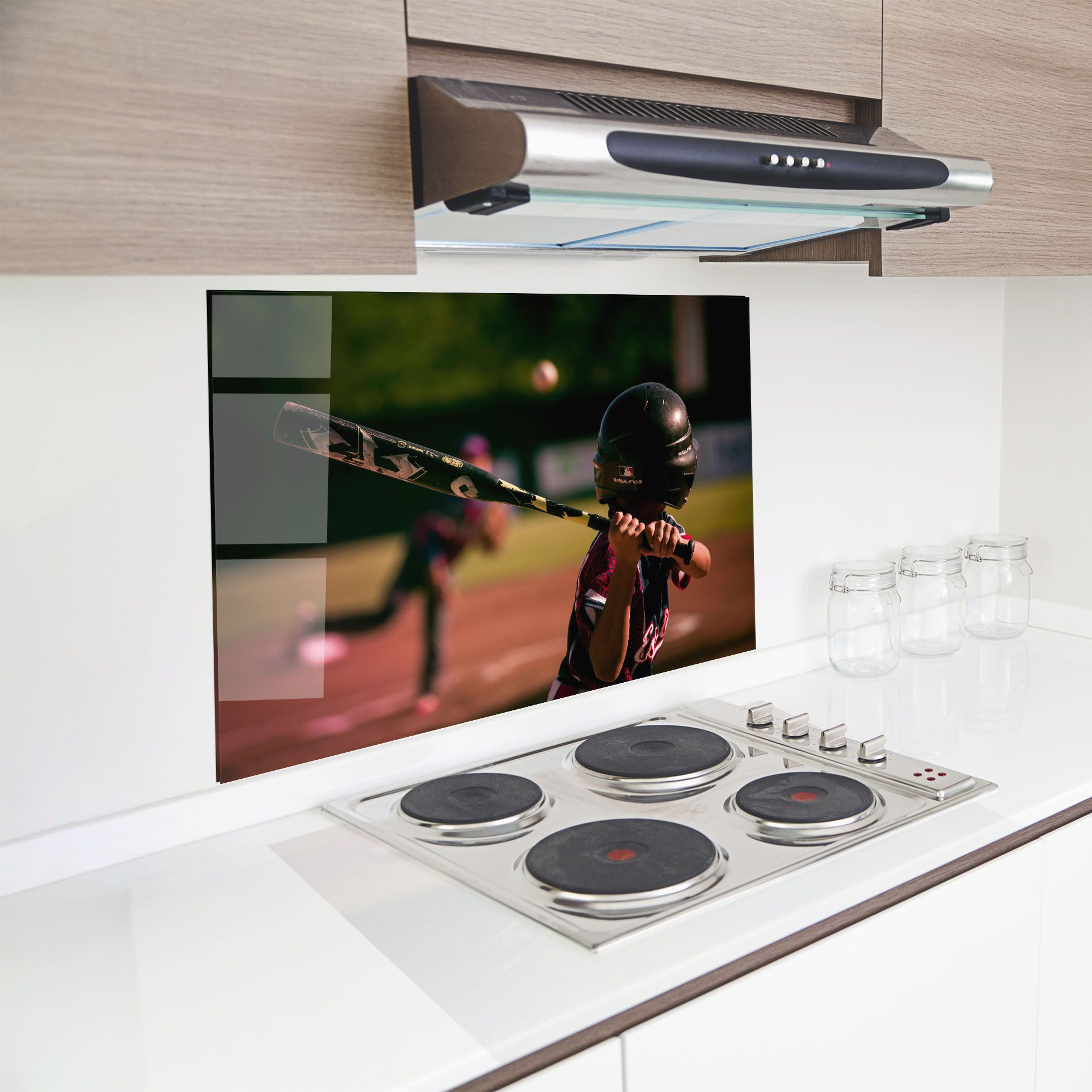 Child Playing Baseball mockup 8