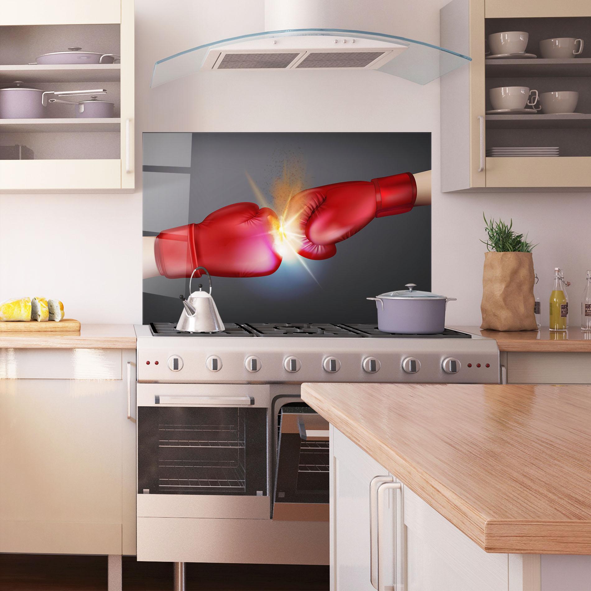 Küchenrückwand Glas Box Explosion mockup 1