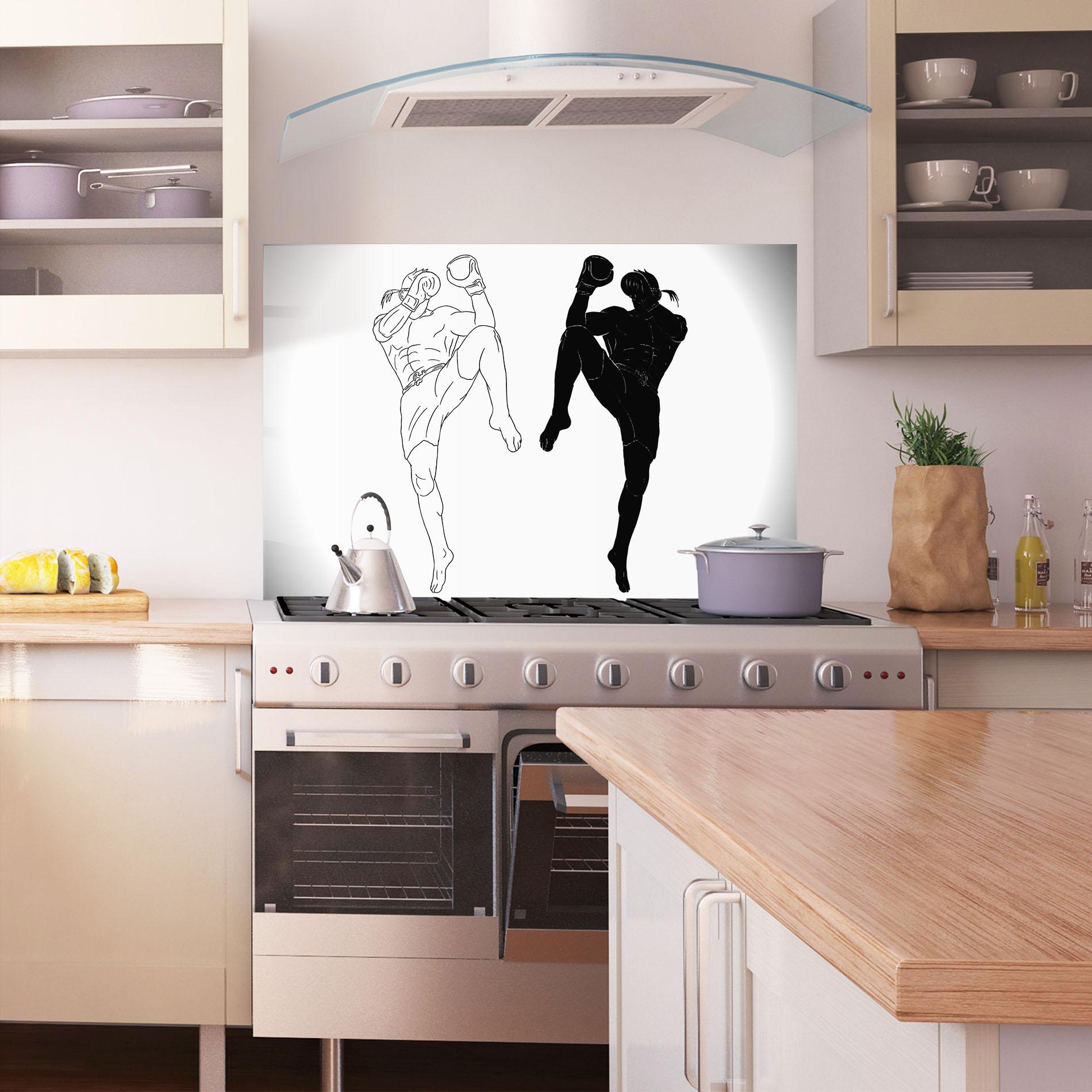 Küchenrückwand Glas Box Kungfu mockup 1