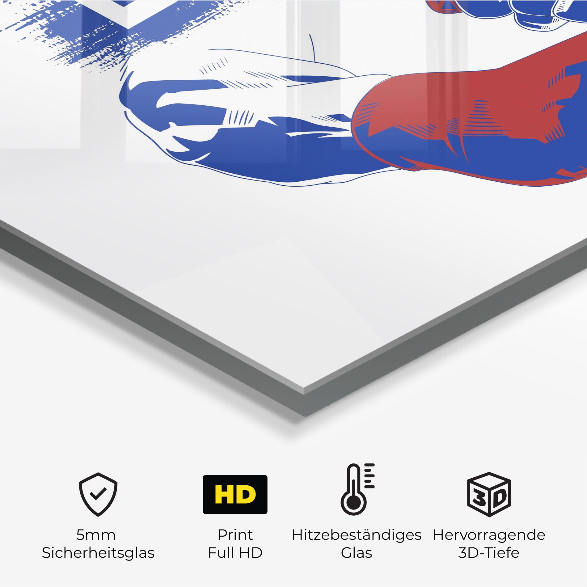 Küchenrückwand Glas Box Preparing mockup 2