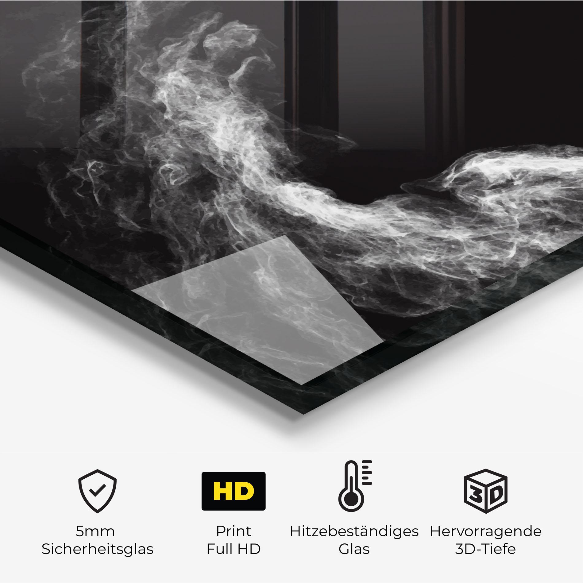 Küchenrückwand Glas Box White Smoke mockup 2