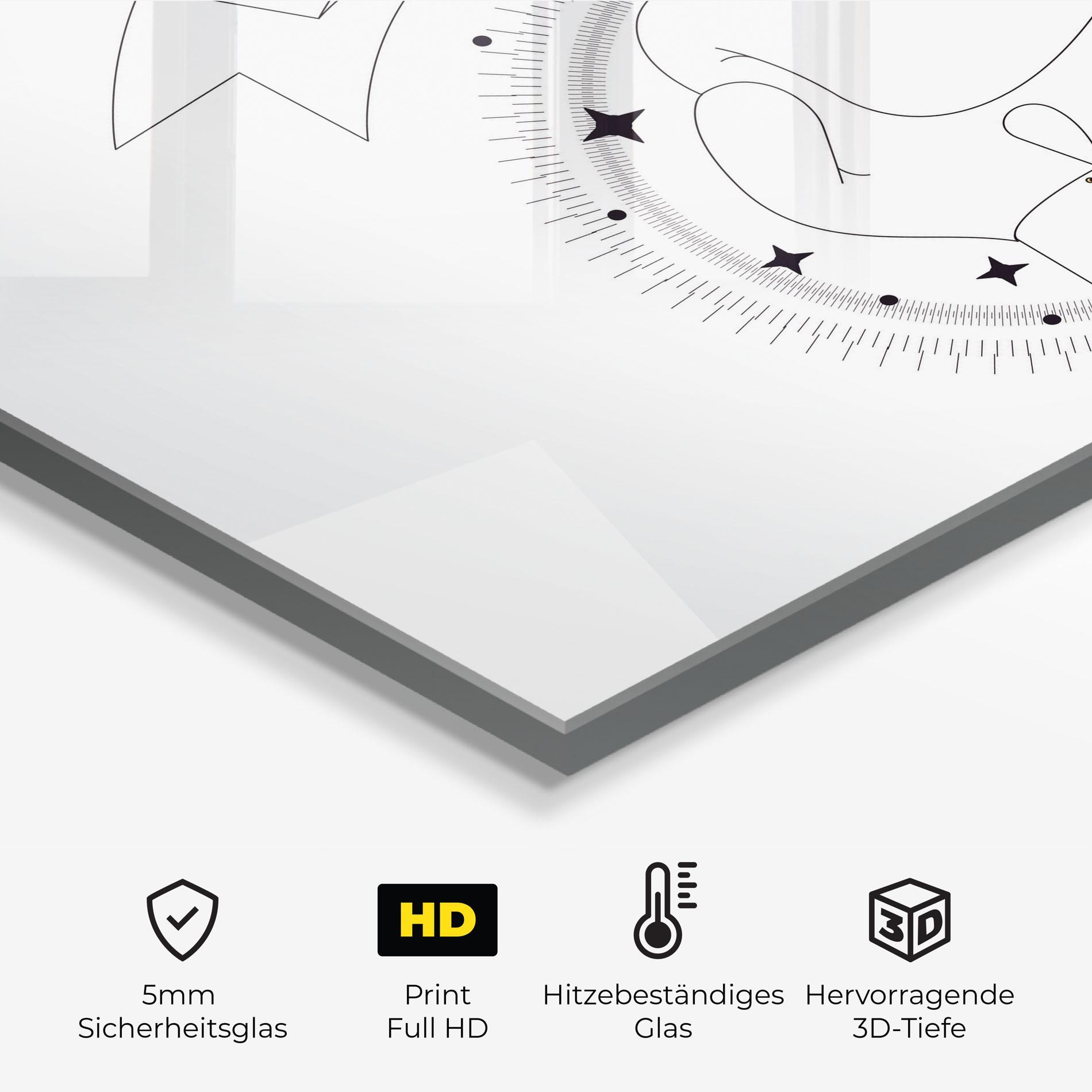 Küchenrückwand Glas Boxing Line mockup 2