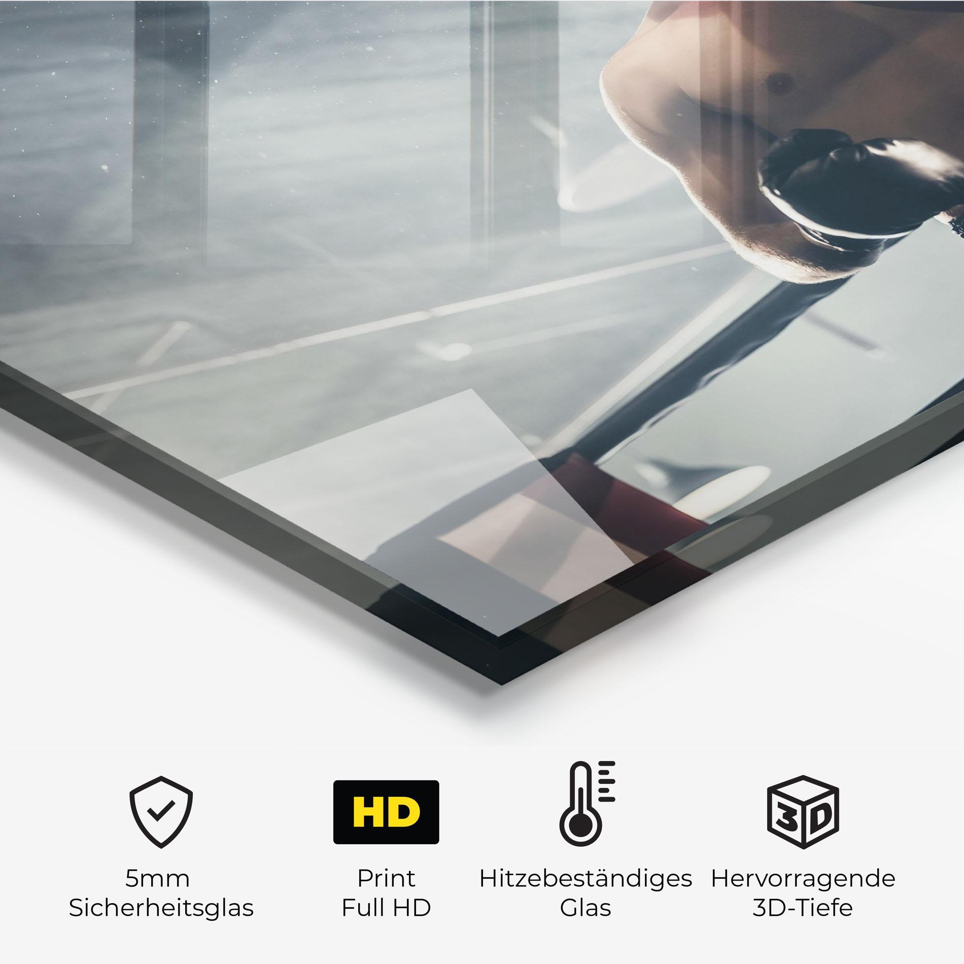 Küchenrückwand Glas Knockout King mockup 2