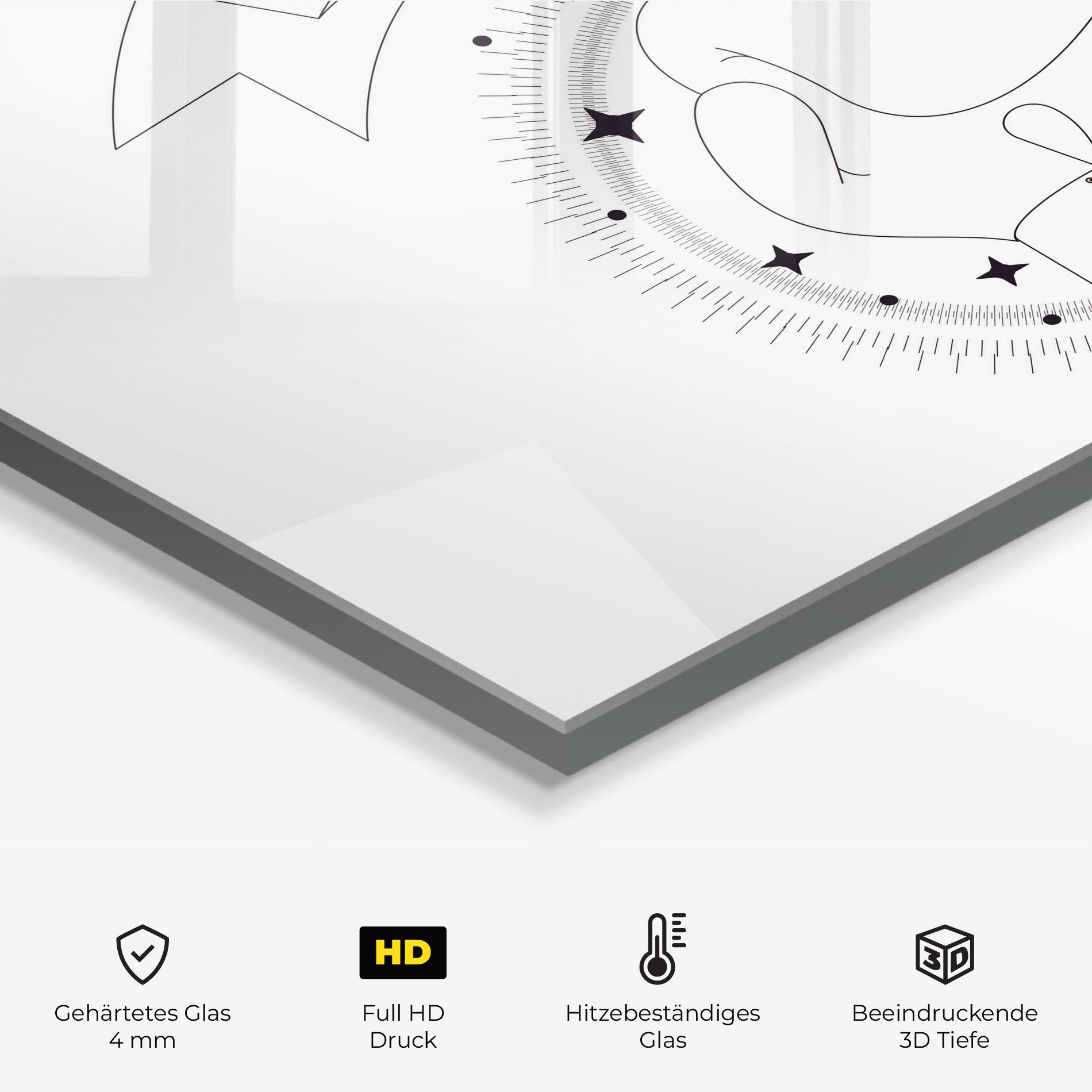 Küchenrückwand Glas Boxing Line mockup 2