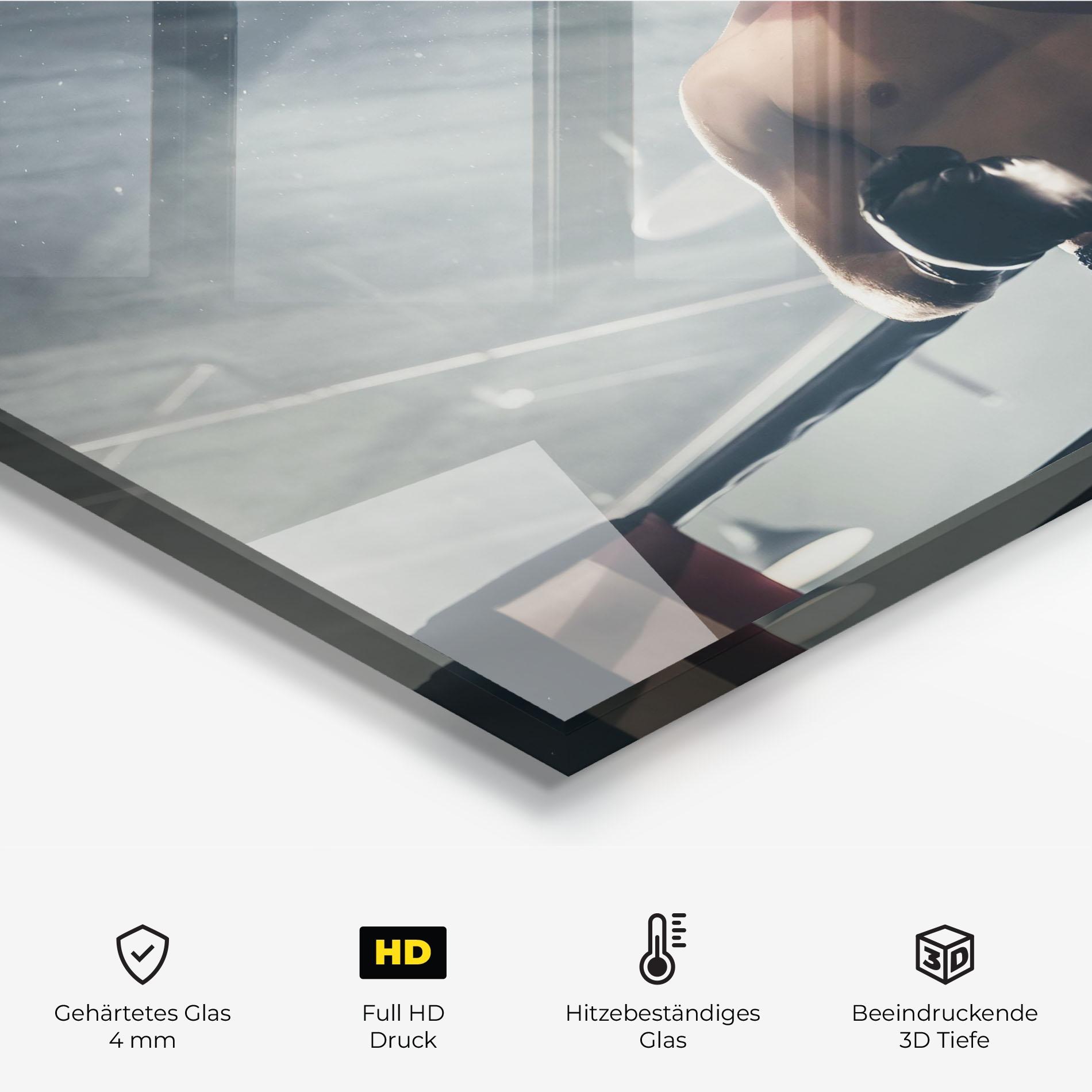 Küchenrückwand Glas Knockout King mockup 2