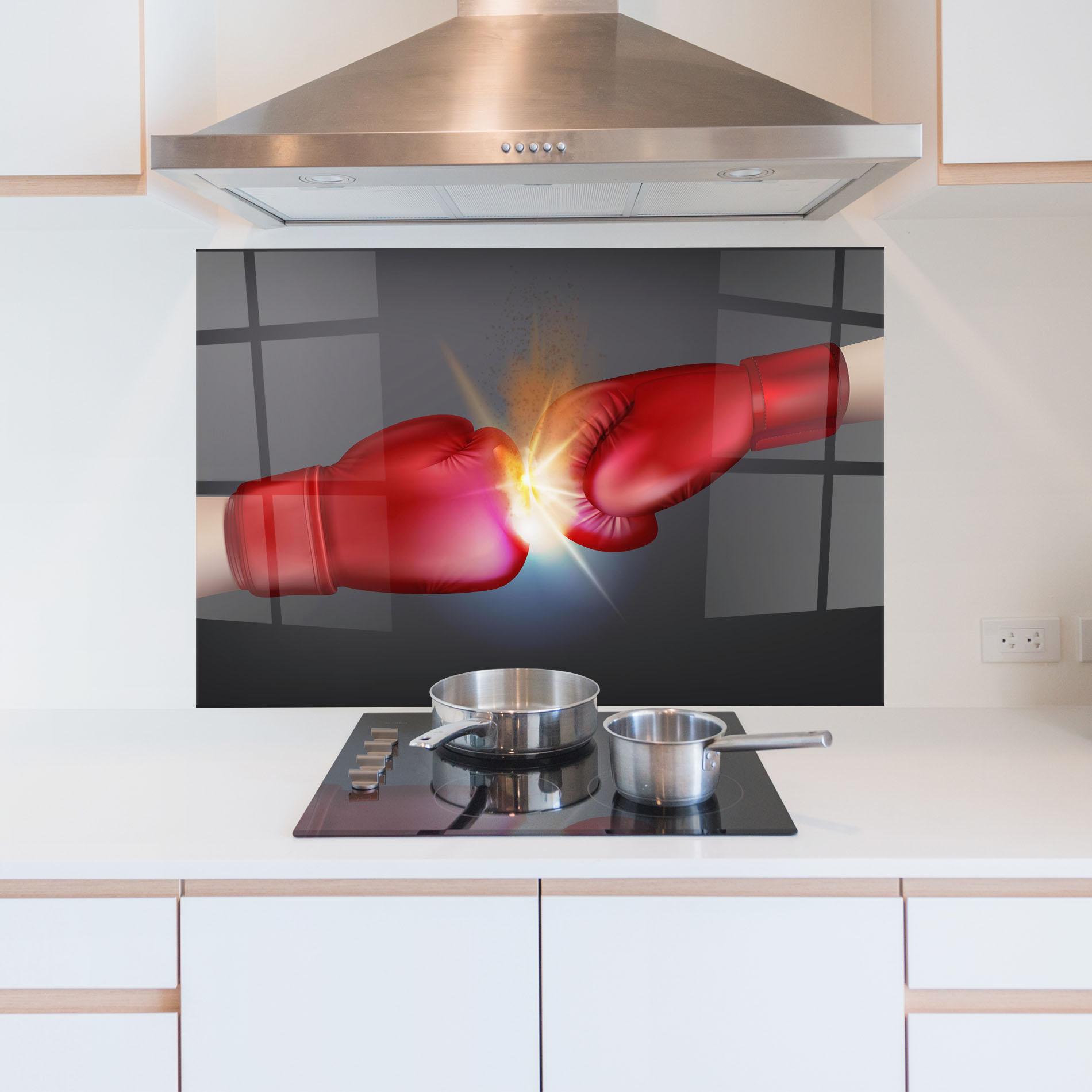 Küchenrückwand Glas Box Explosion mockup 5