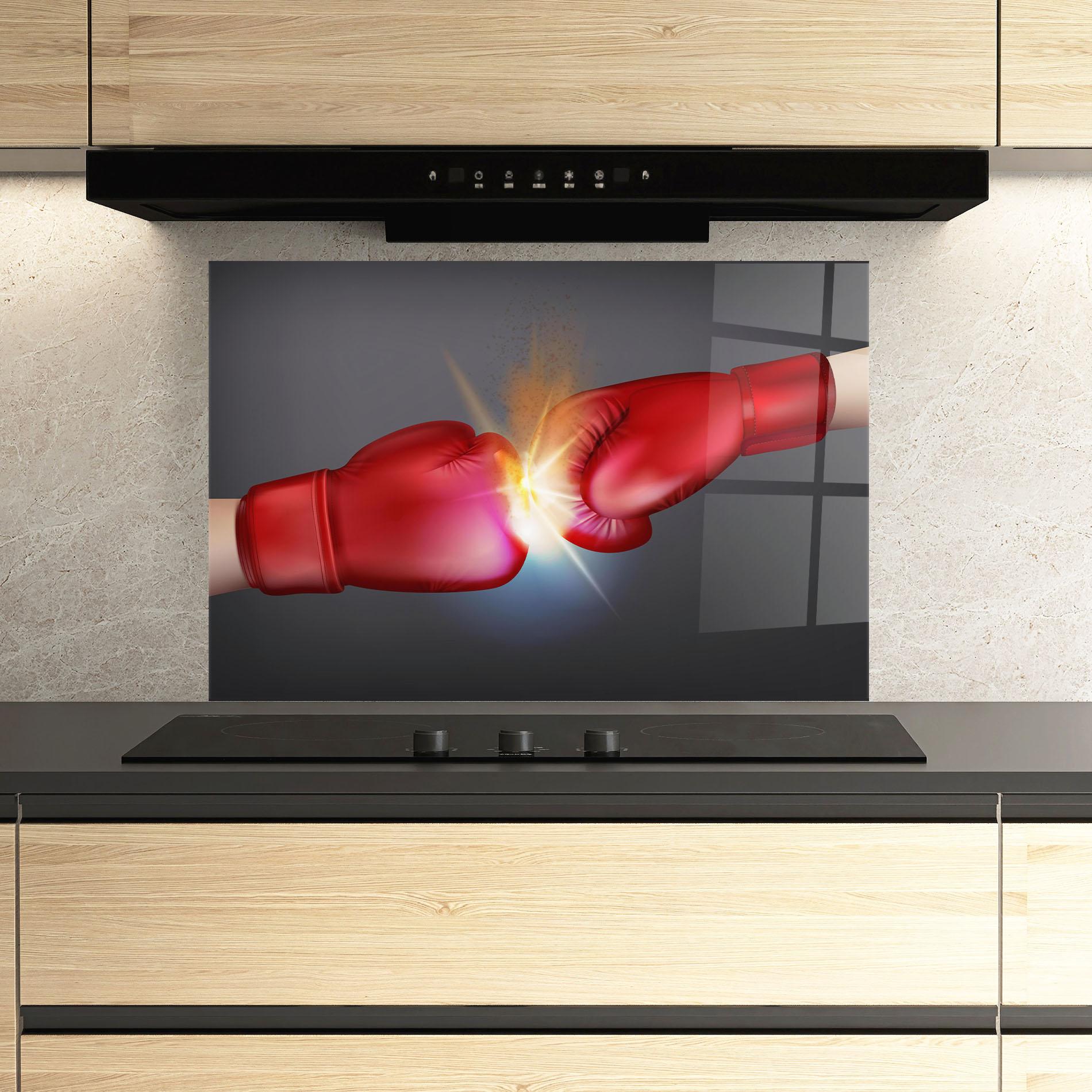 Küchenrückwand Glas Box Explosion mockup 3