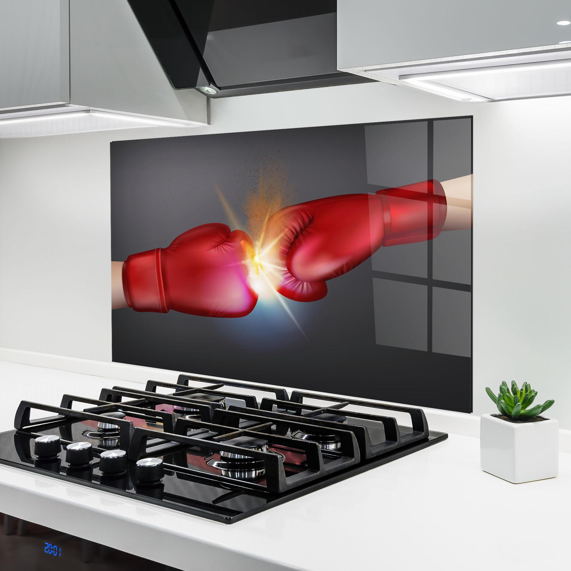 Küchenrückwand Glas Box Explosion mockup 6