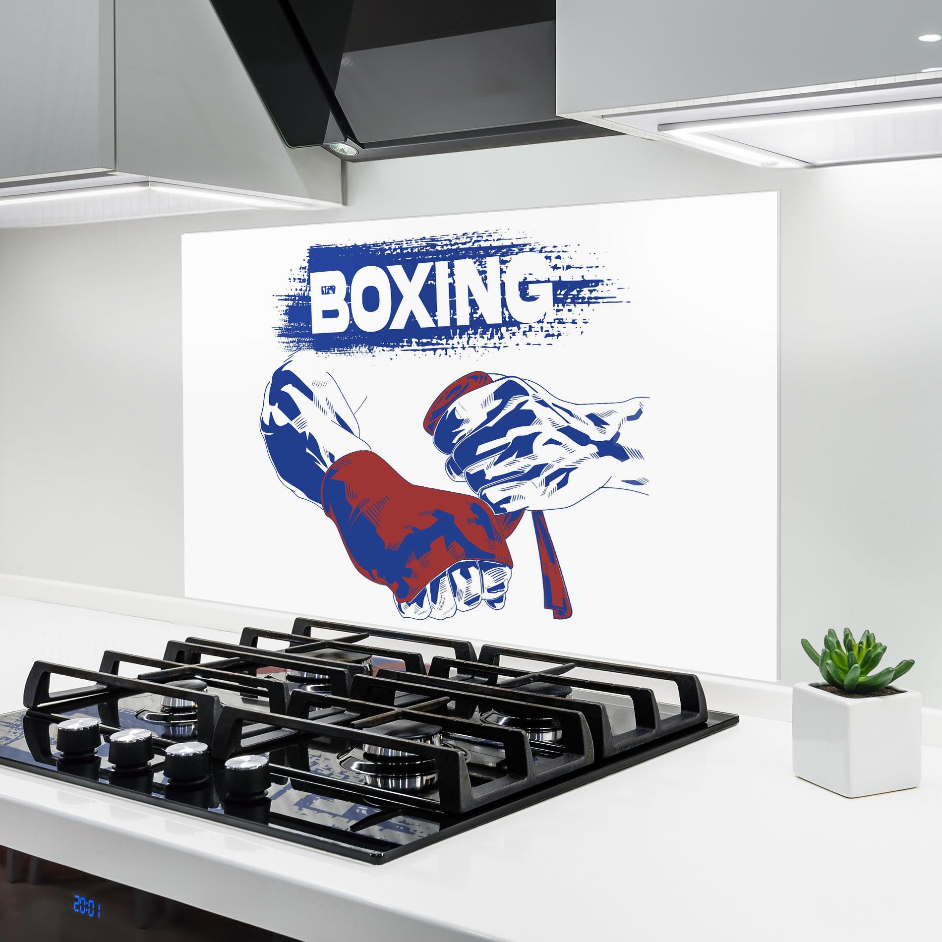 Küchenrückwand Glas Box Preparing mockup 6