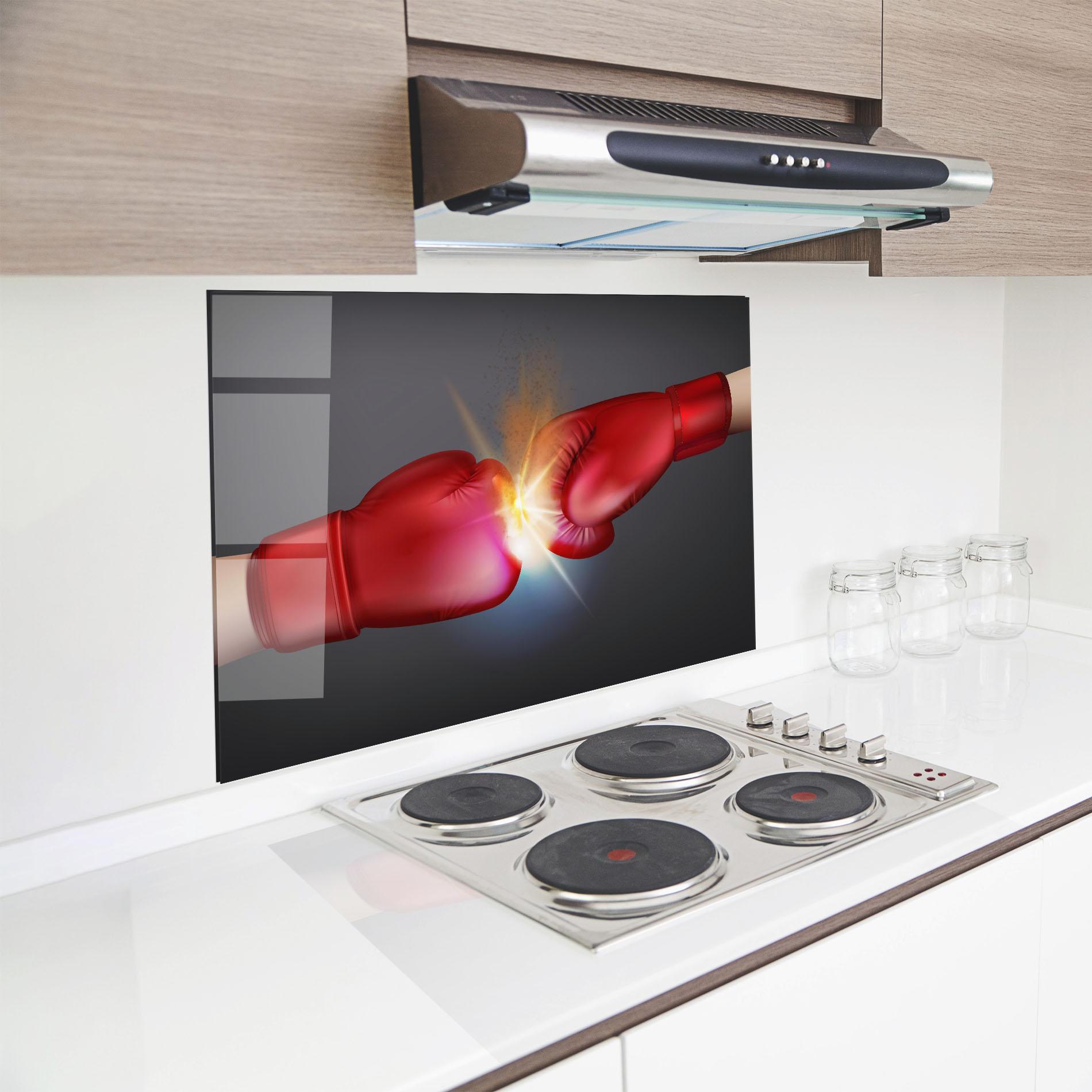 Küchenrückwand Glas Box Explosion mockup 8