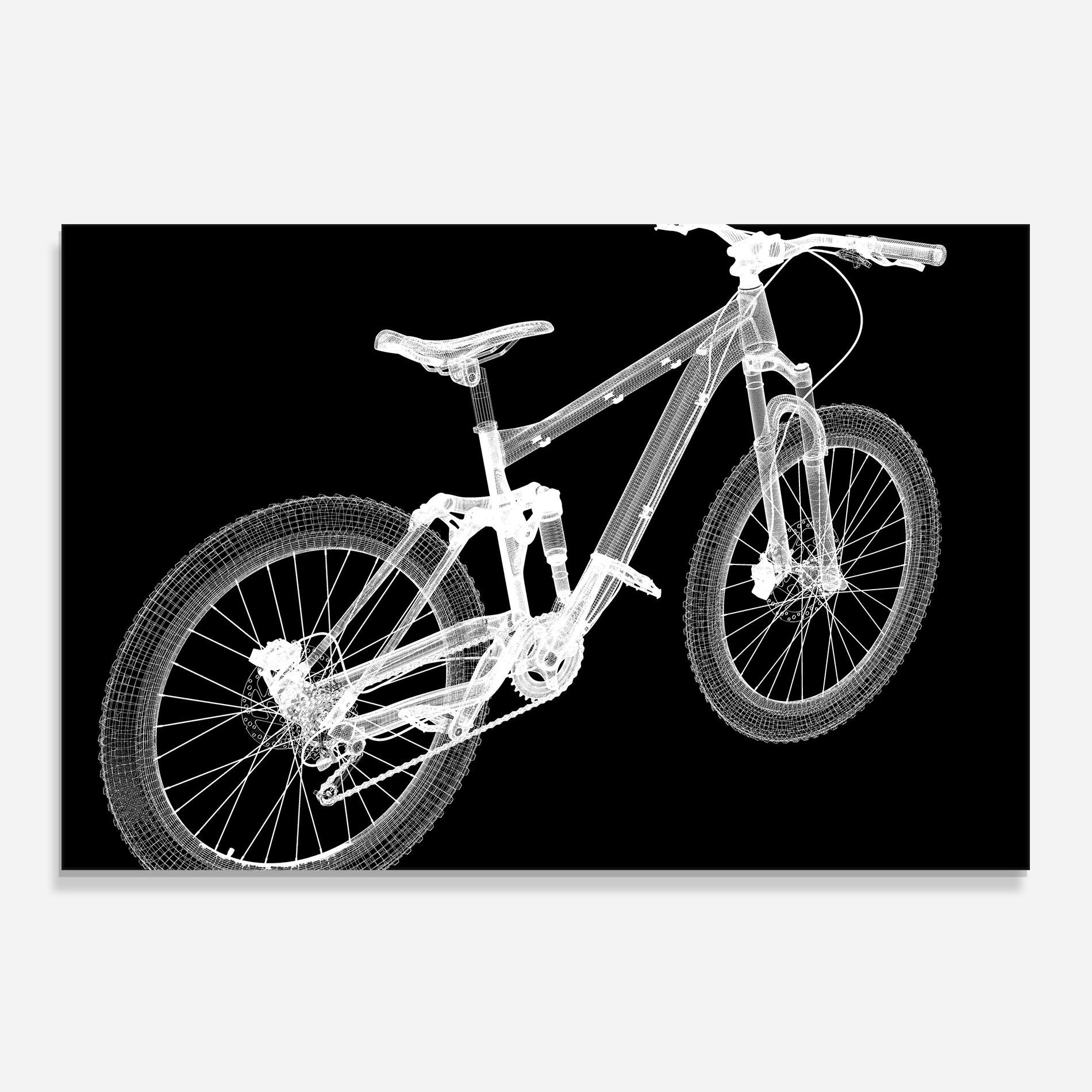 Küchenrückwand Glas Bike 3d Model mockup 0