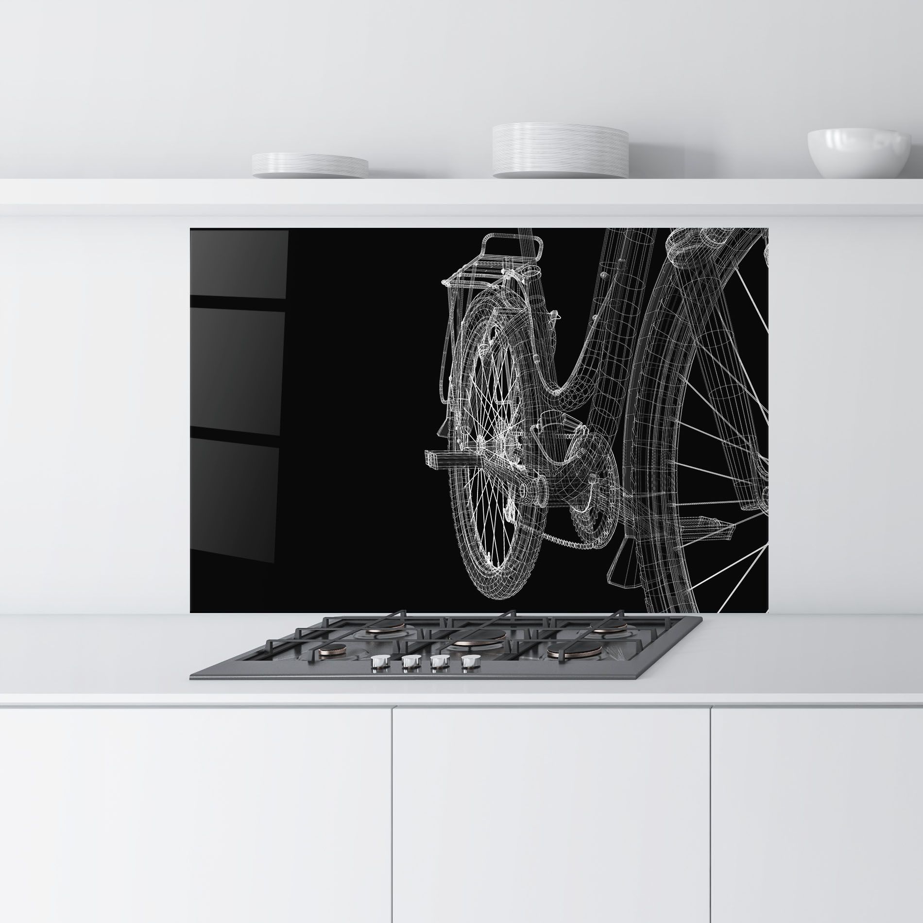 Bike Wire Model 3d mockup 9