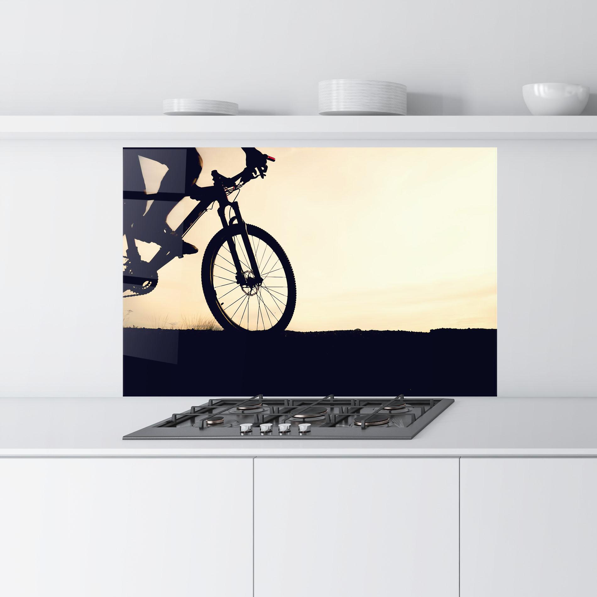 Küchenrückwand Glas Cream Sky Mtb mockup 9