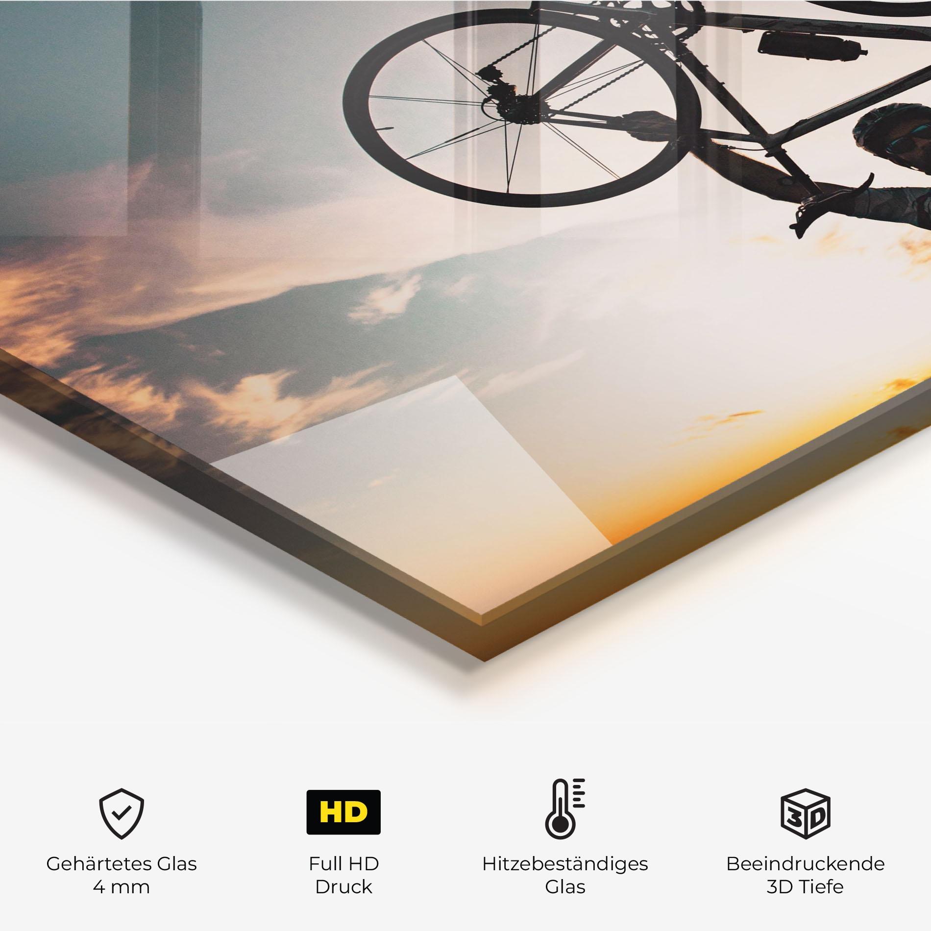 Küchenrückwand Glas Cycle Explor mockup 2