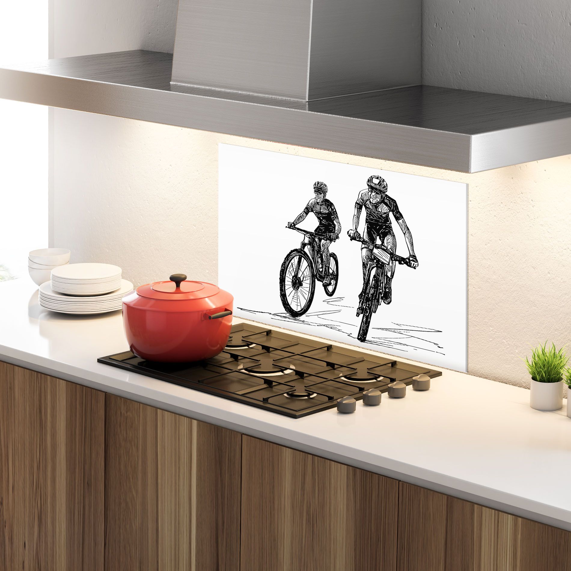 Bike Couple Line mockup 4