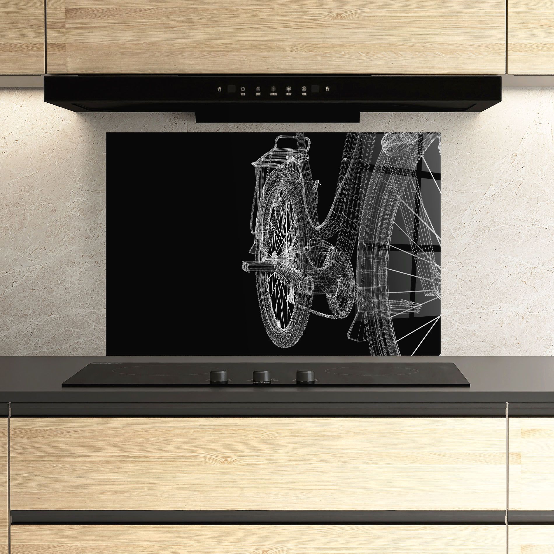 Bike Wire Model 3d mockup 3