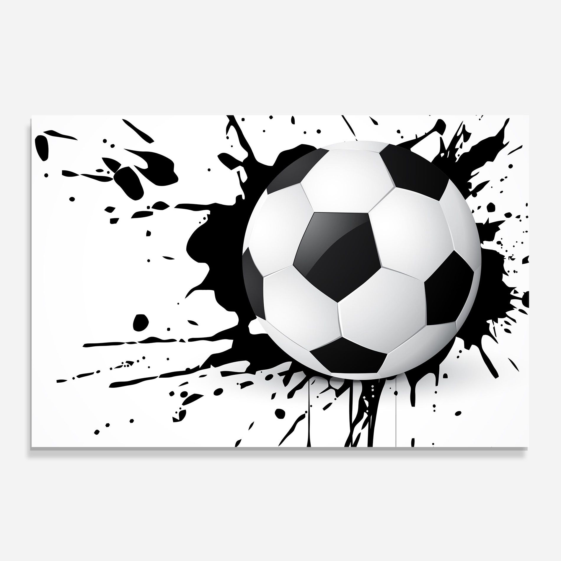 Black Paint Football mockup 0