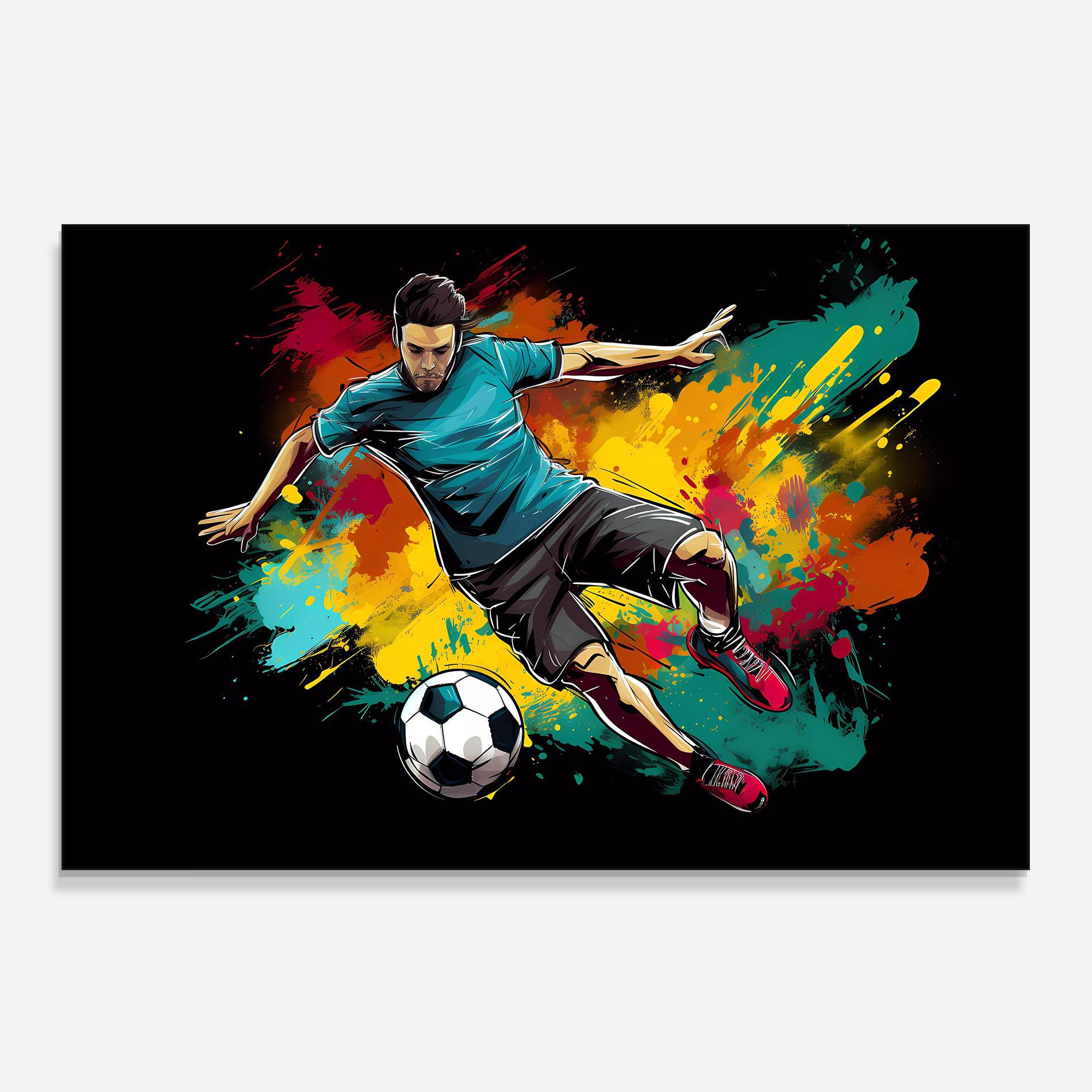 Küchenrückwand Glas Foot Force mockup 0