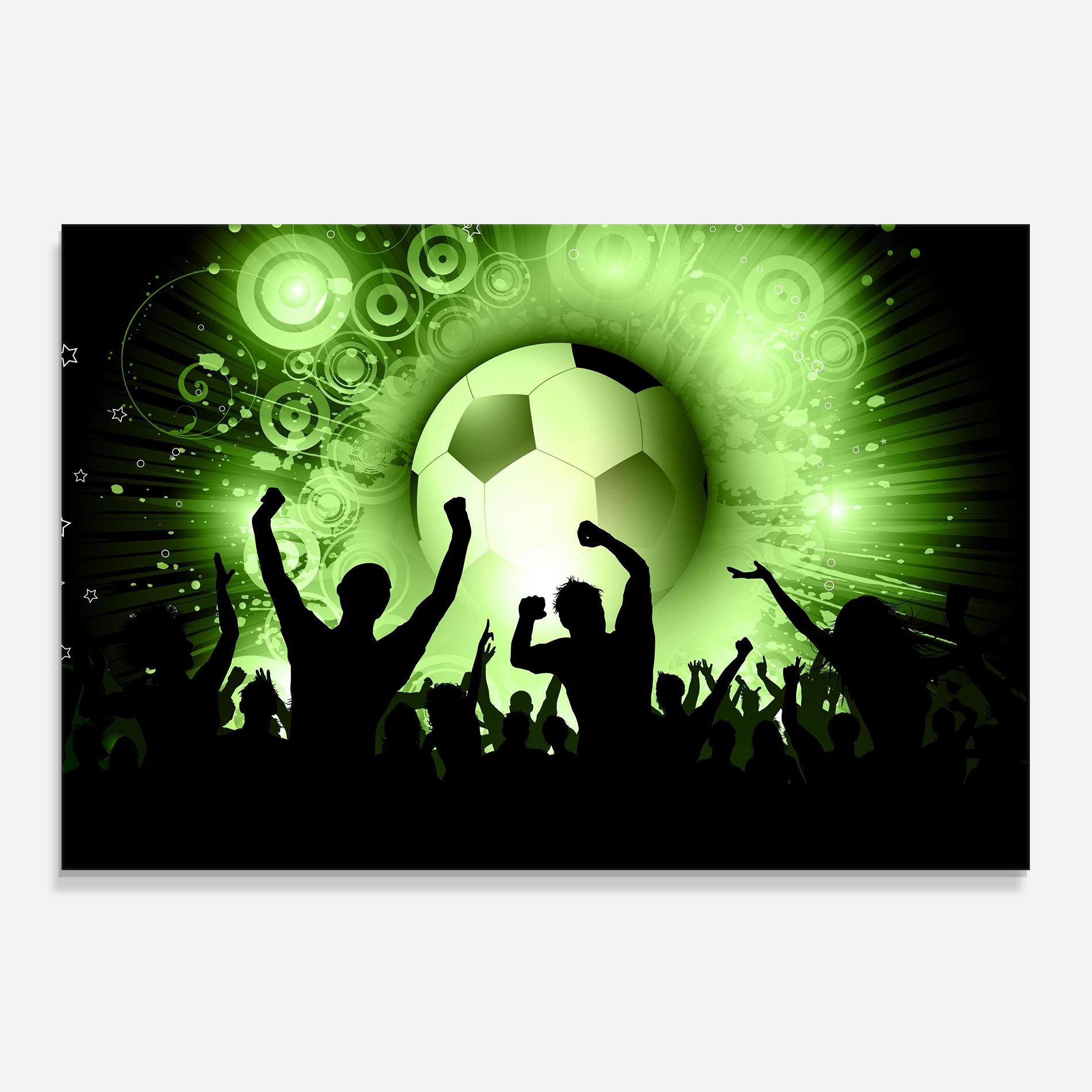 Küchenrückwand Glas Football Crowd mockup 0