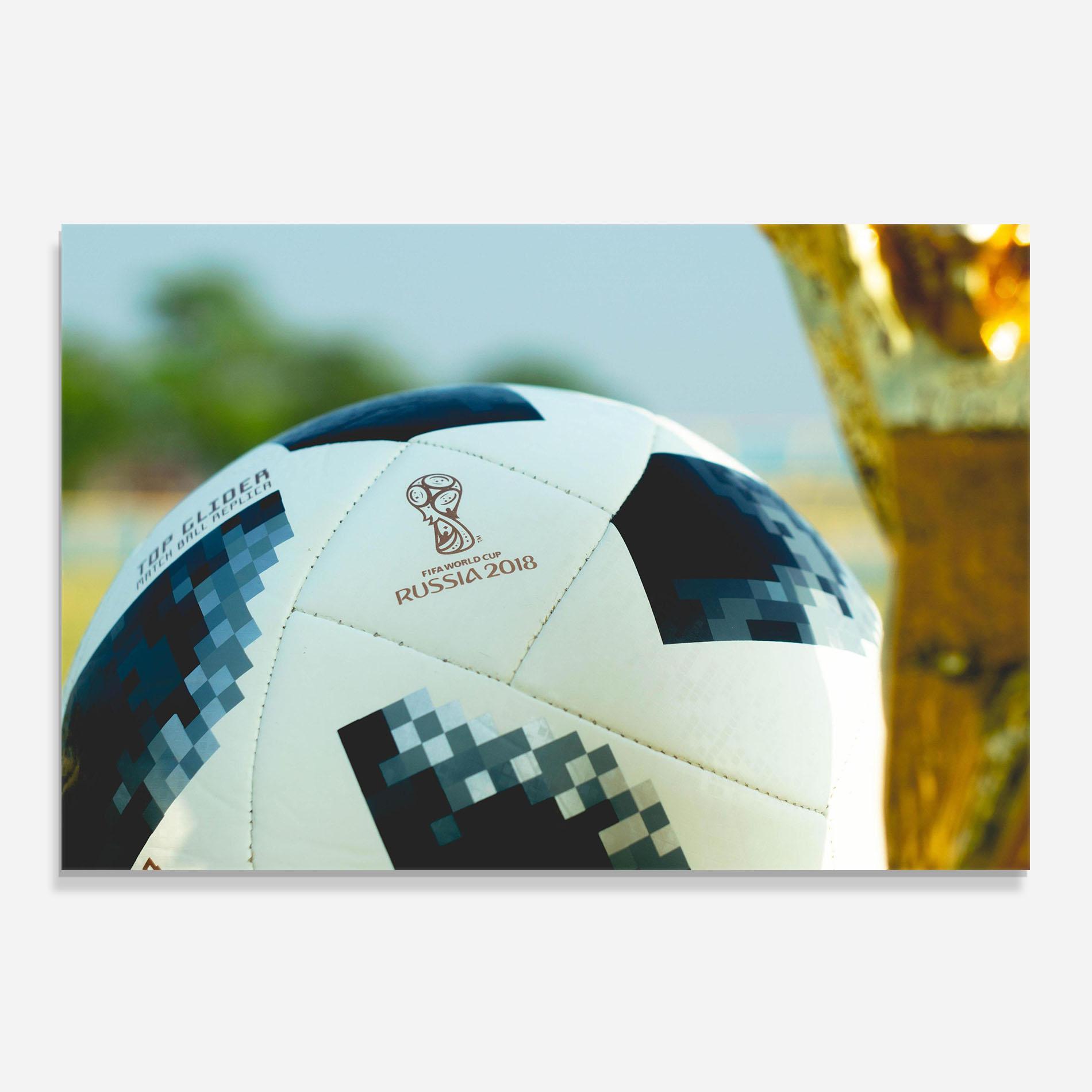 Küchenrückwand Glas Golden Award For Football mockup 0