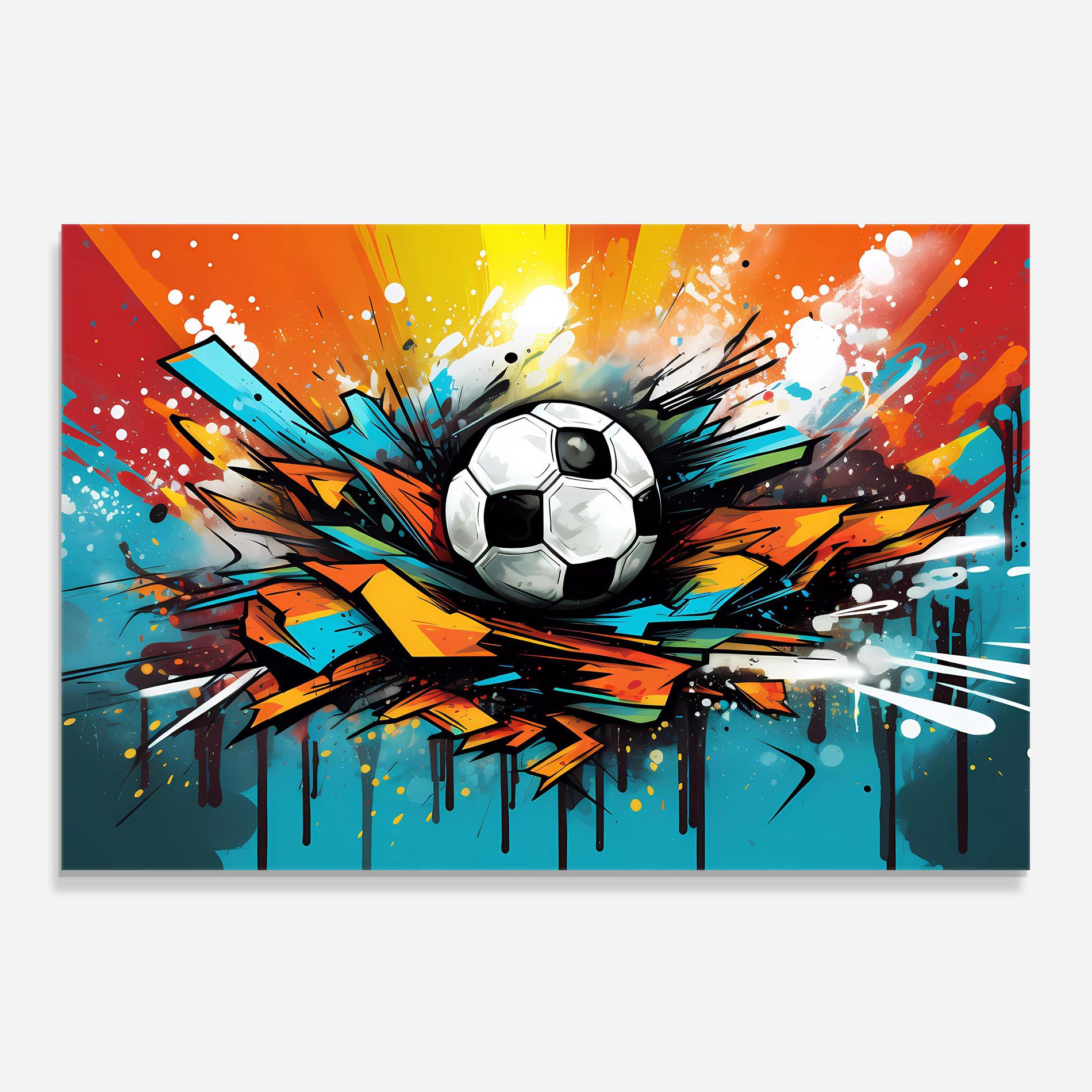 Graffiti Style Football mockup 0