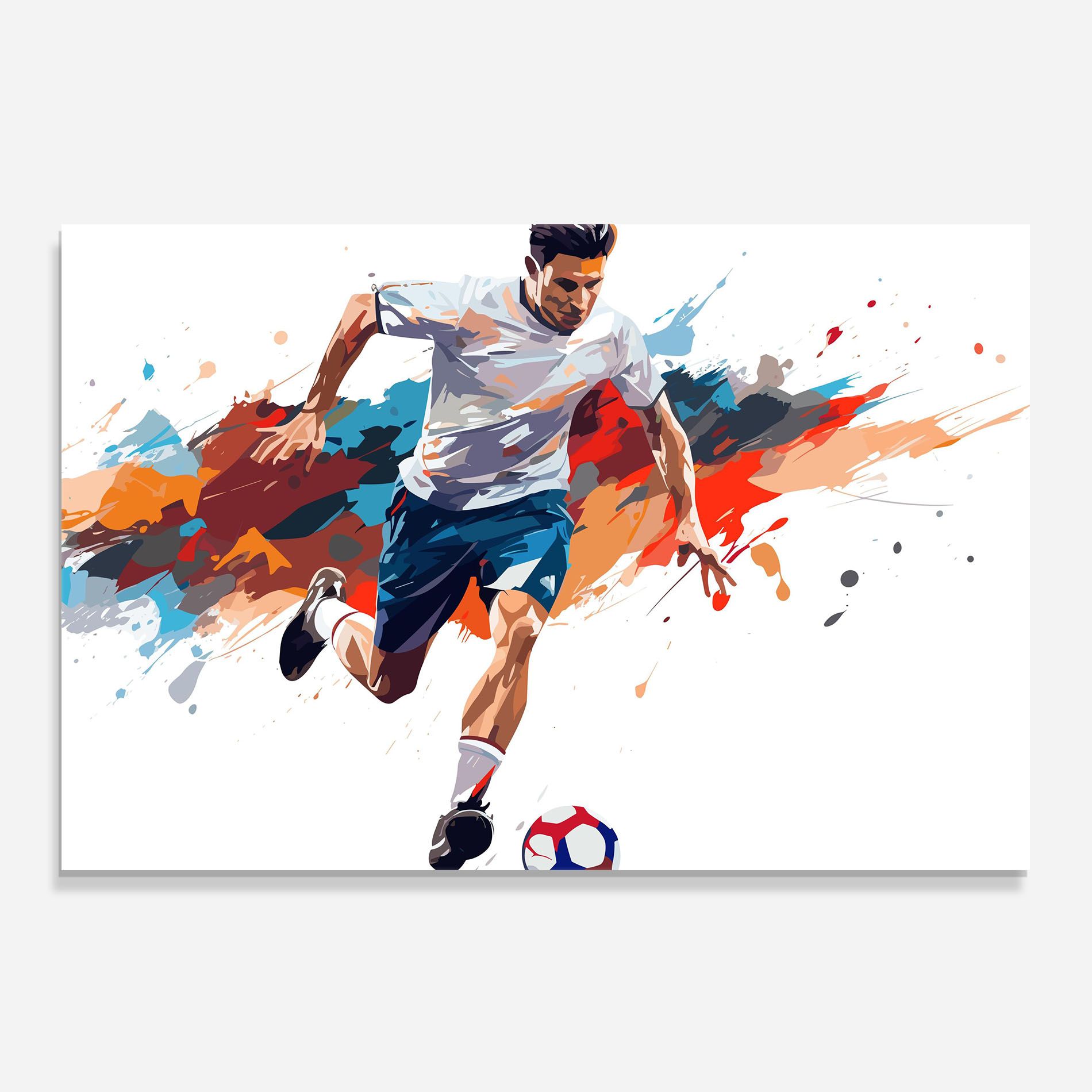 Grey Blue Football mockup 0