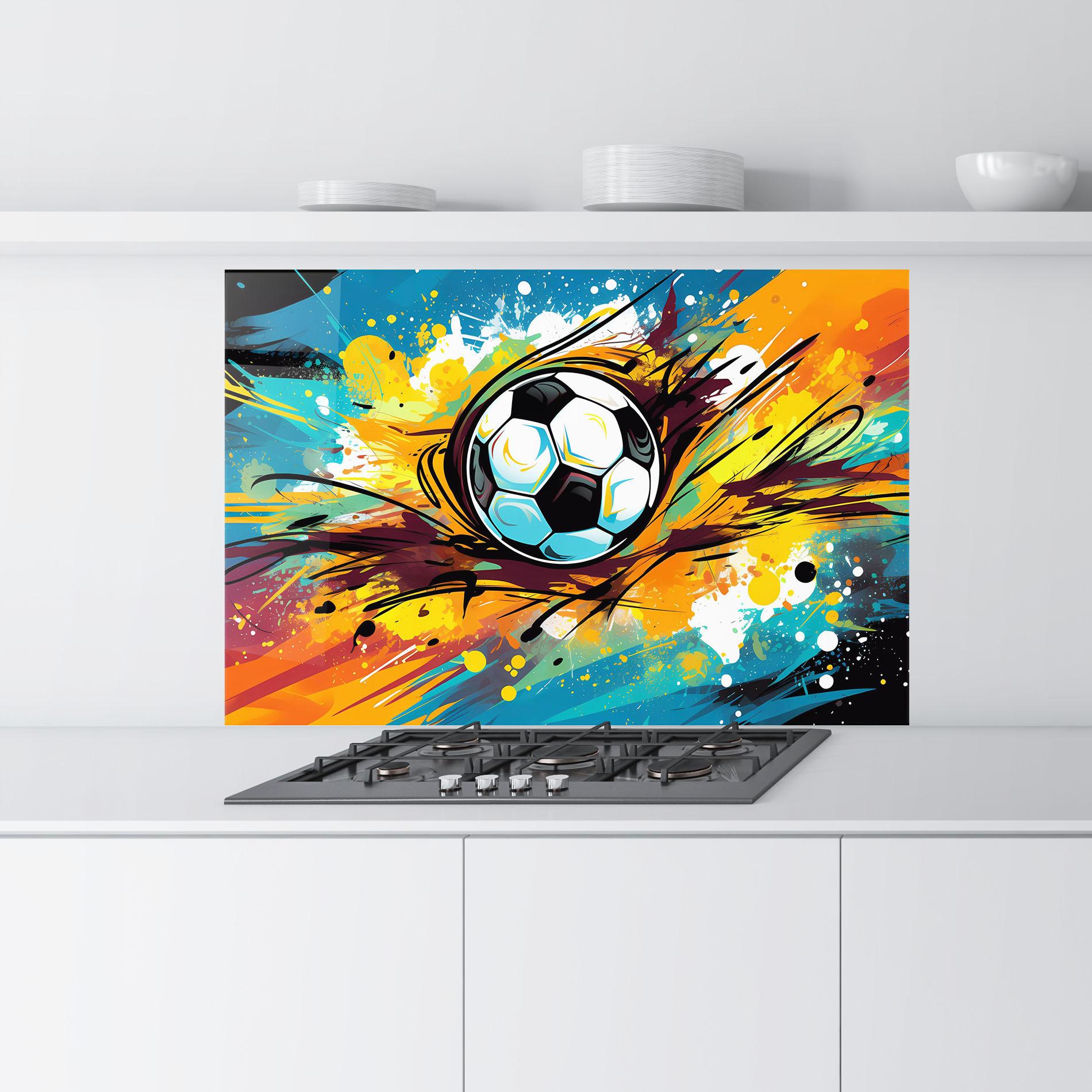 Küchenrückwand Glas Game Grip mockup 9