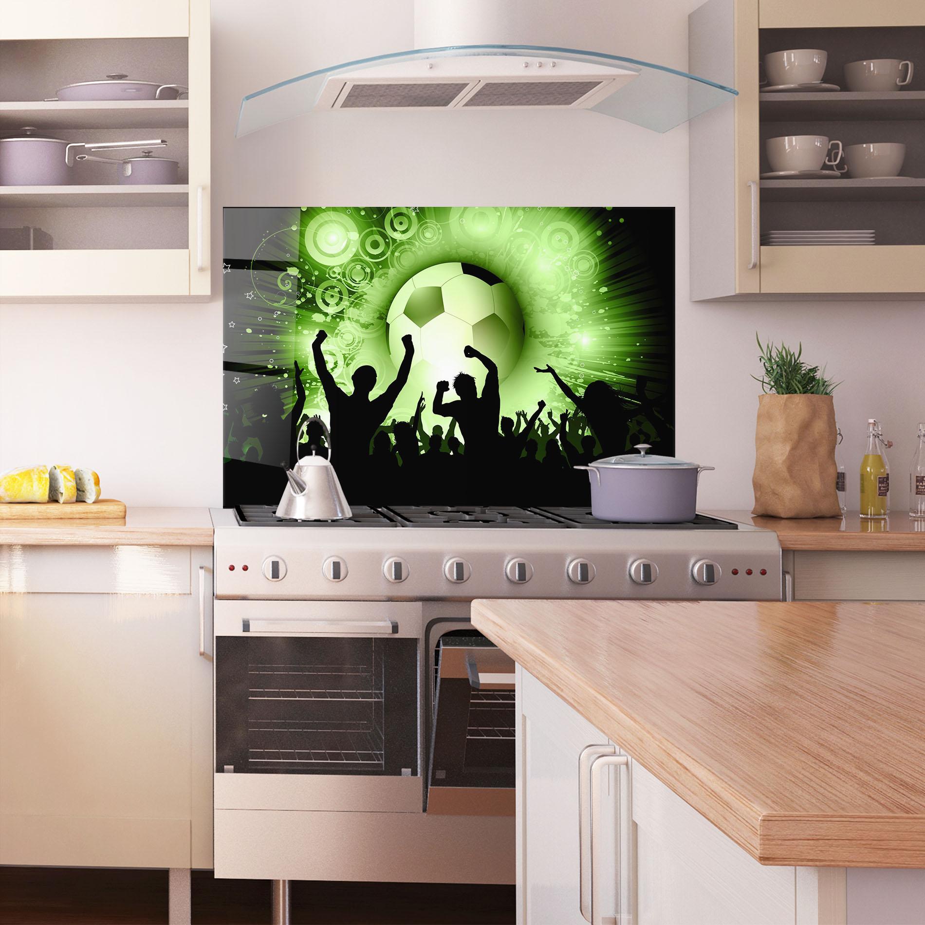 Küchenrückwand Glas Football Crowd mockup 1