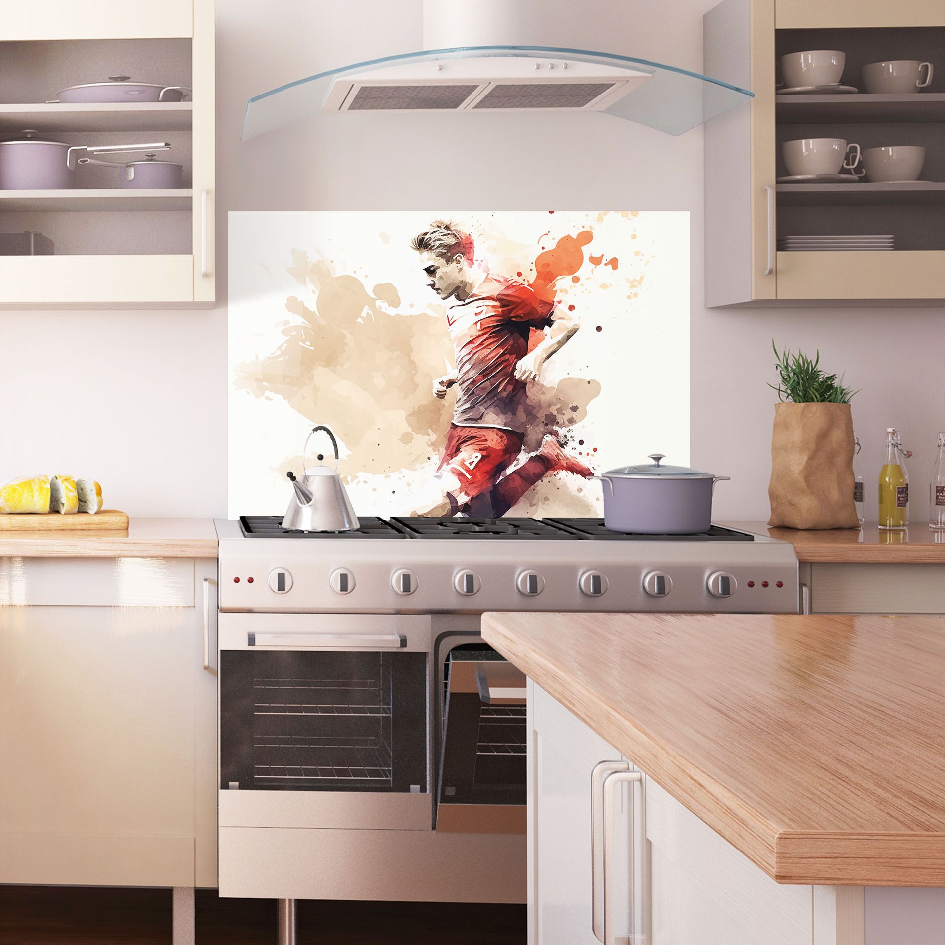 Football Red Cream mockup 1