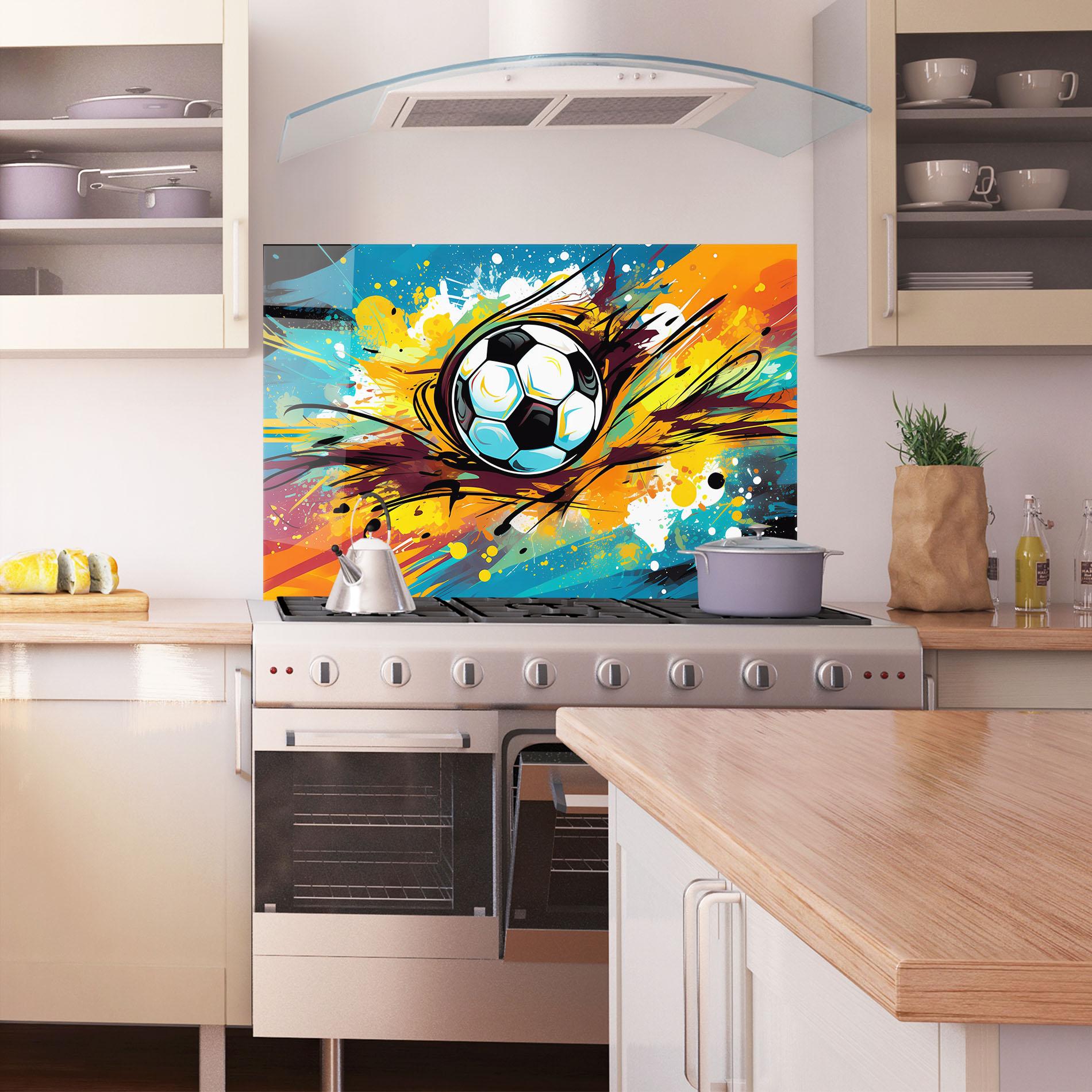 Küchenrückwand Glas Game Grip mockup 1