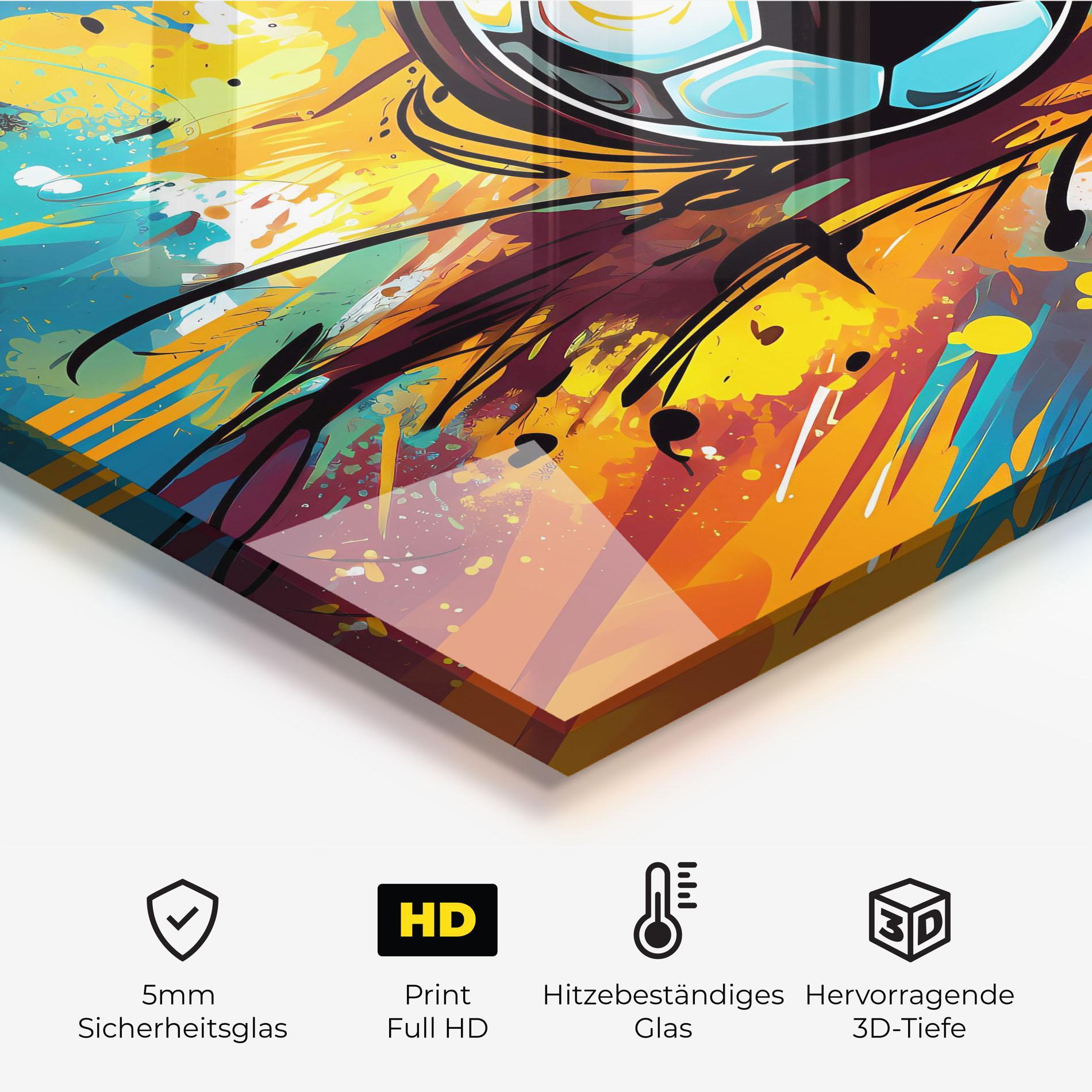 Küchenrückwand Glas Game Grip mockup 2