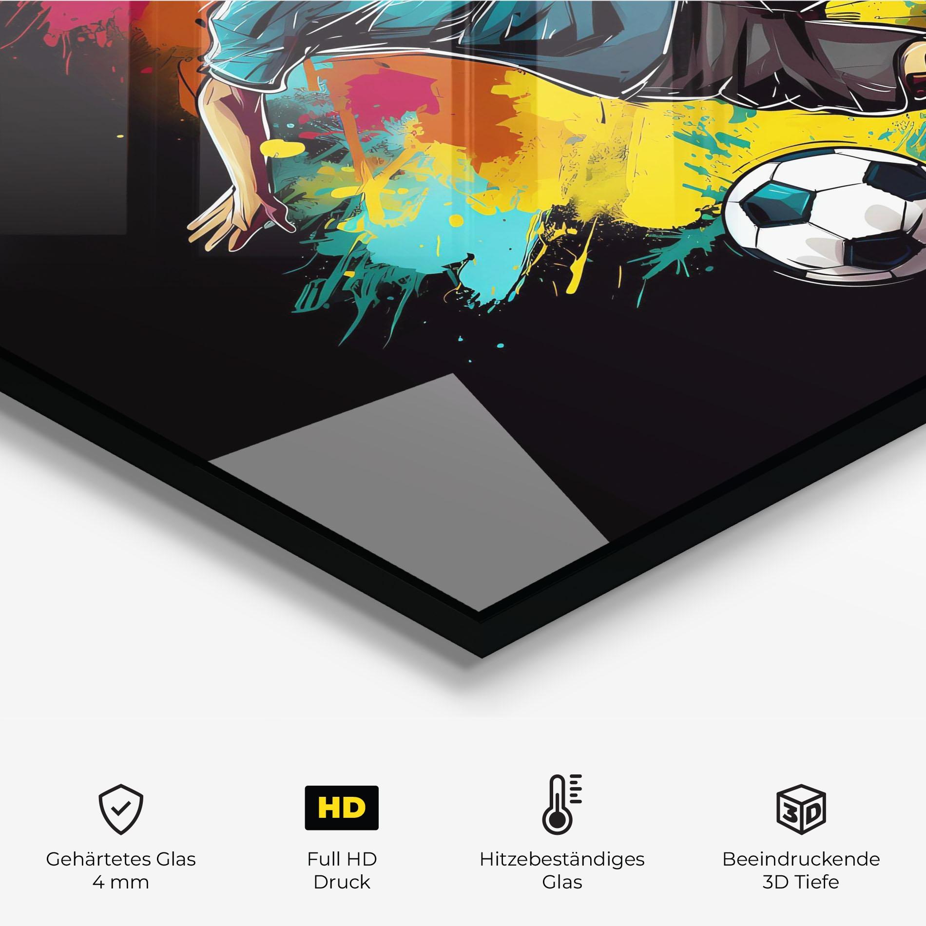 Küchenrückwand Glas Foot Force mockup 2