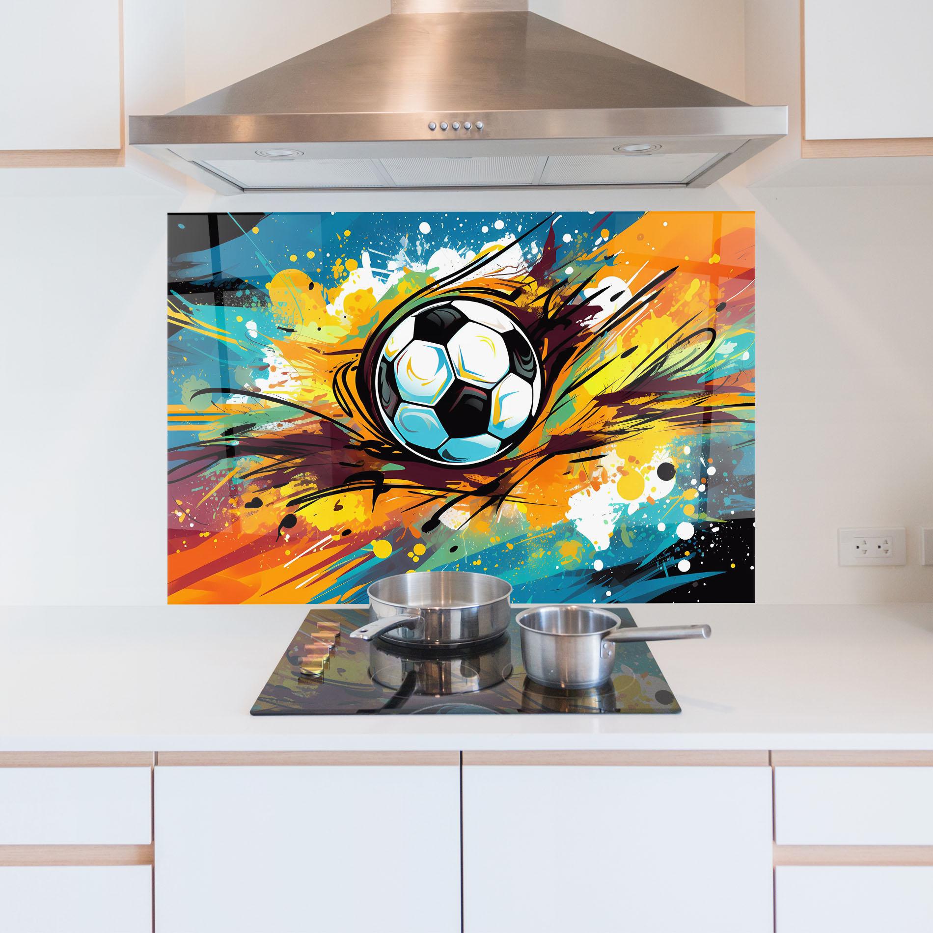 Küchenrückwand Glas Game Grip mockup 5