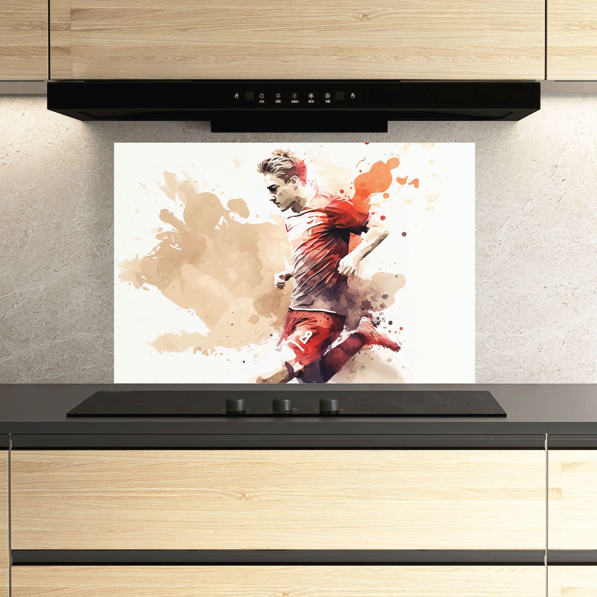 Football Red Cream mockup 3