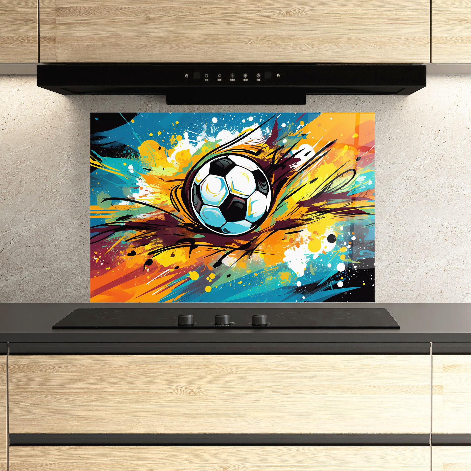 Küchenrückwand Glas Game Grip mockup 3