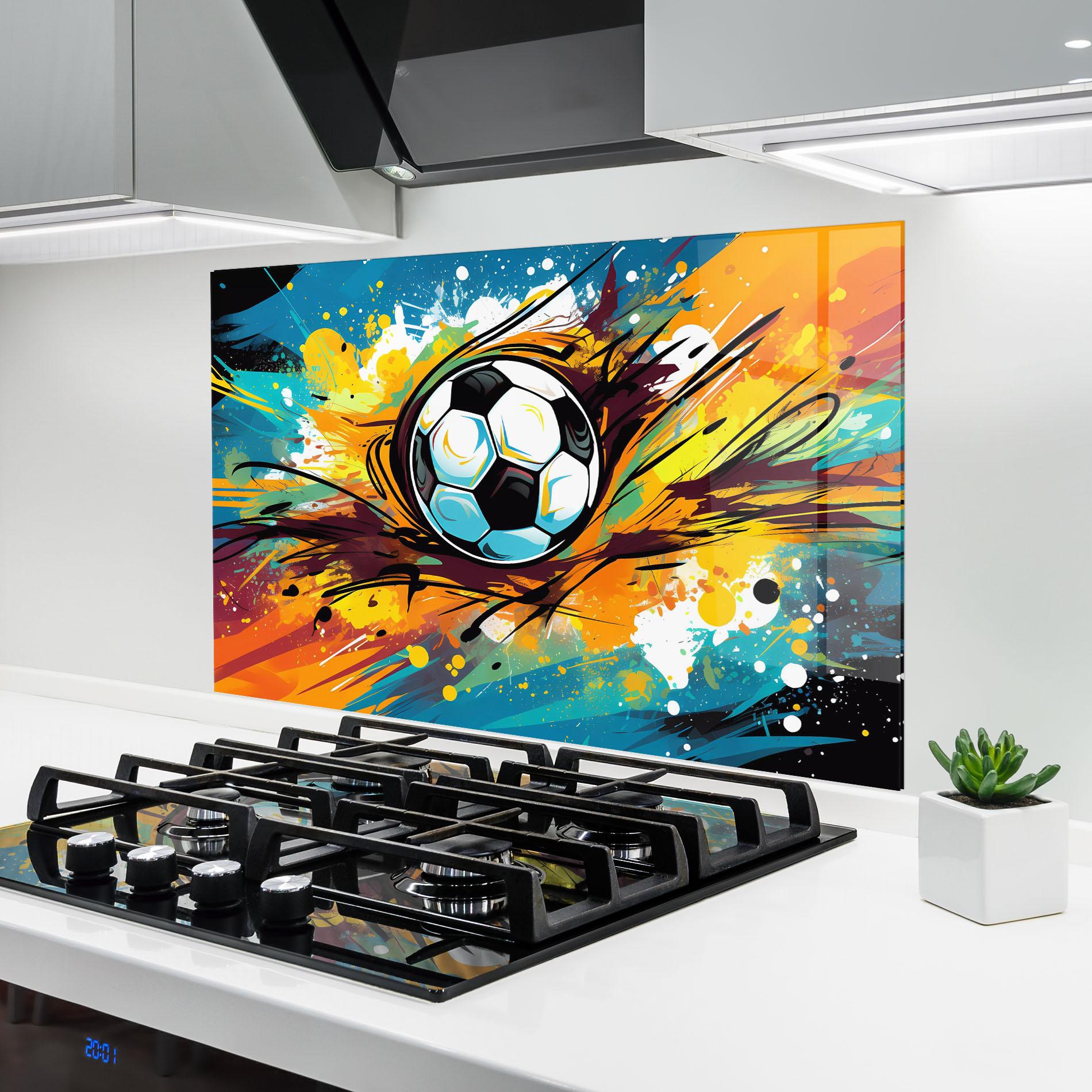 Küchenrückwand Glas Game Grip mockup 6