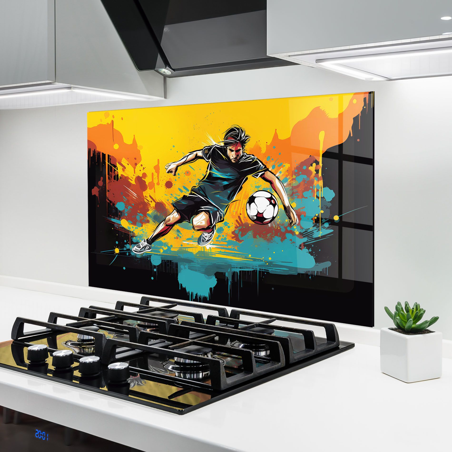 Painting Football Player mockup 6